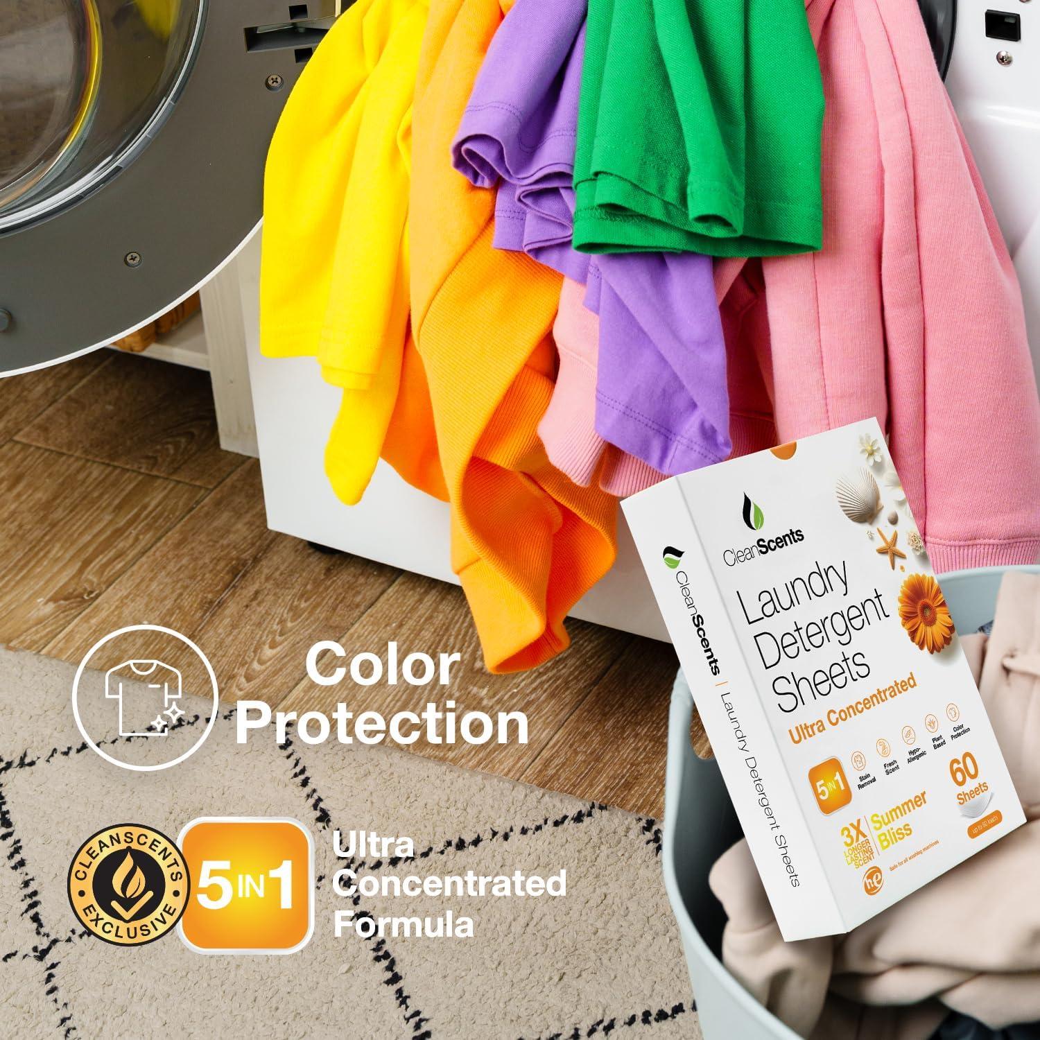 Hojas de Detergente para Ropa Bio Essentials 120 Hojas