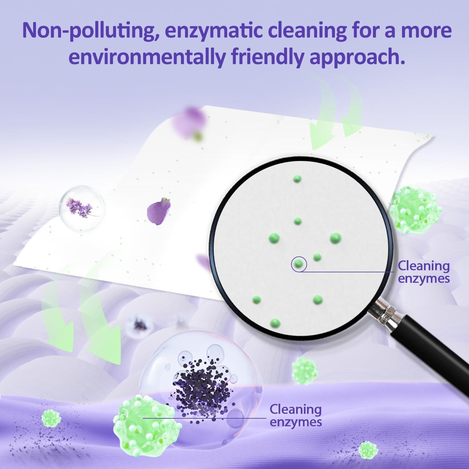 Hojas de detergente ecológicas CLEARALIF Platinum Lavanda - 100 cargas