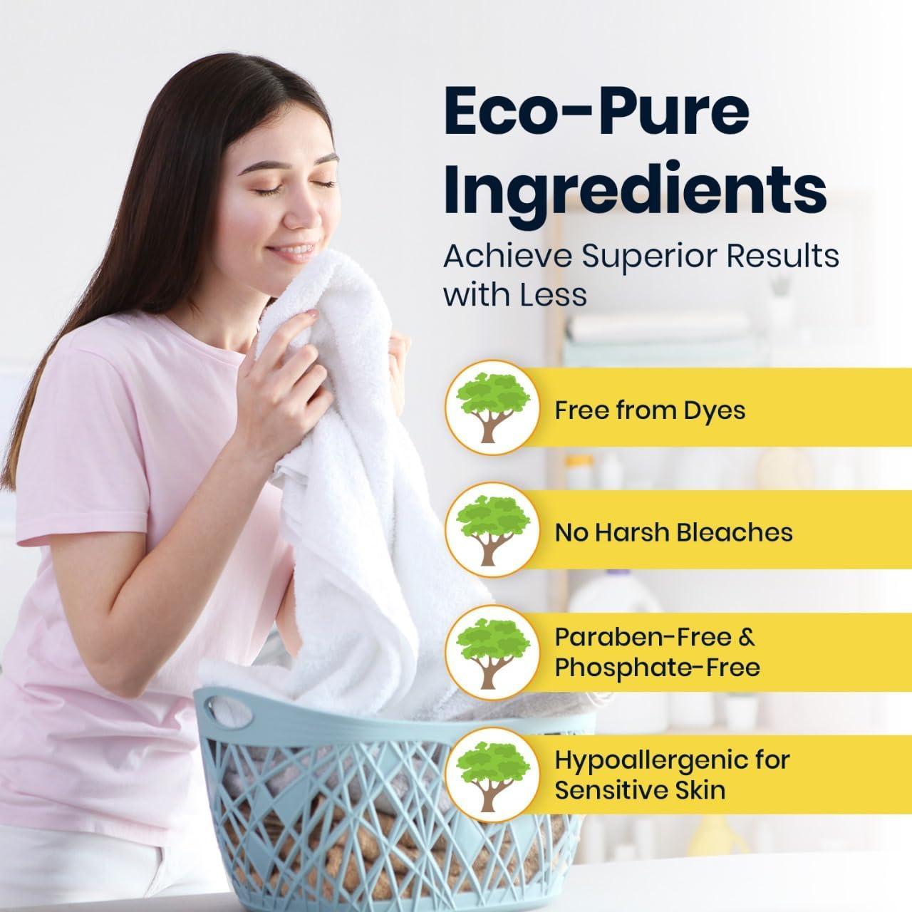 Hojas de detergente ecológicas Planet True - 30 unidades, fragancia fresca