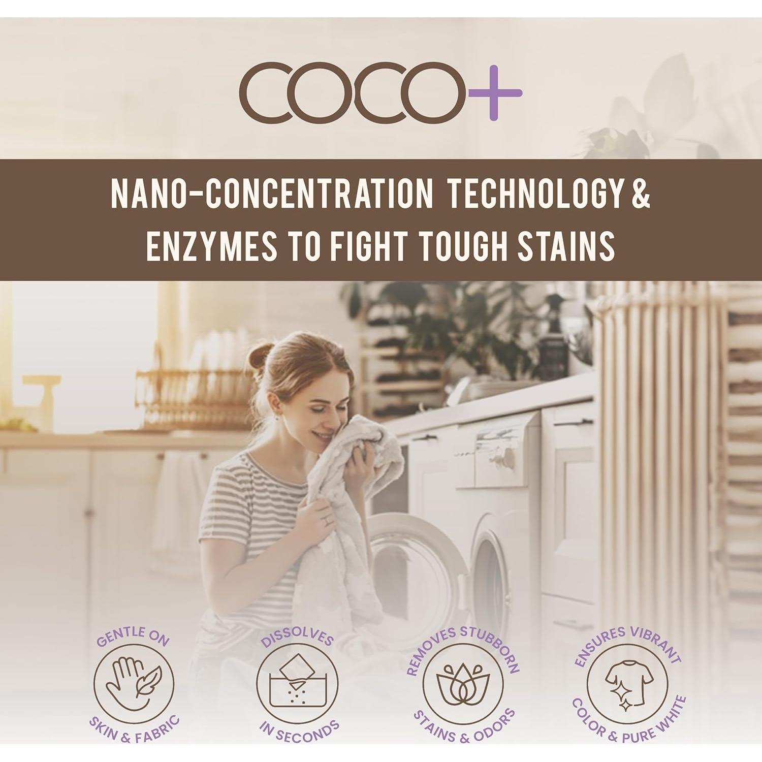 Hojas de Detergente para Ropa COCO+ Lavanda - 120 Cargas