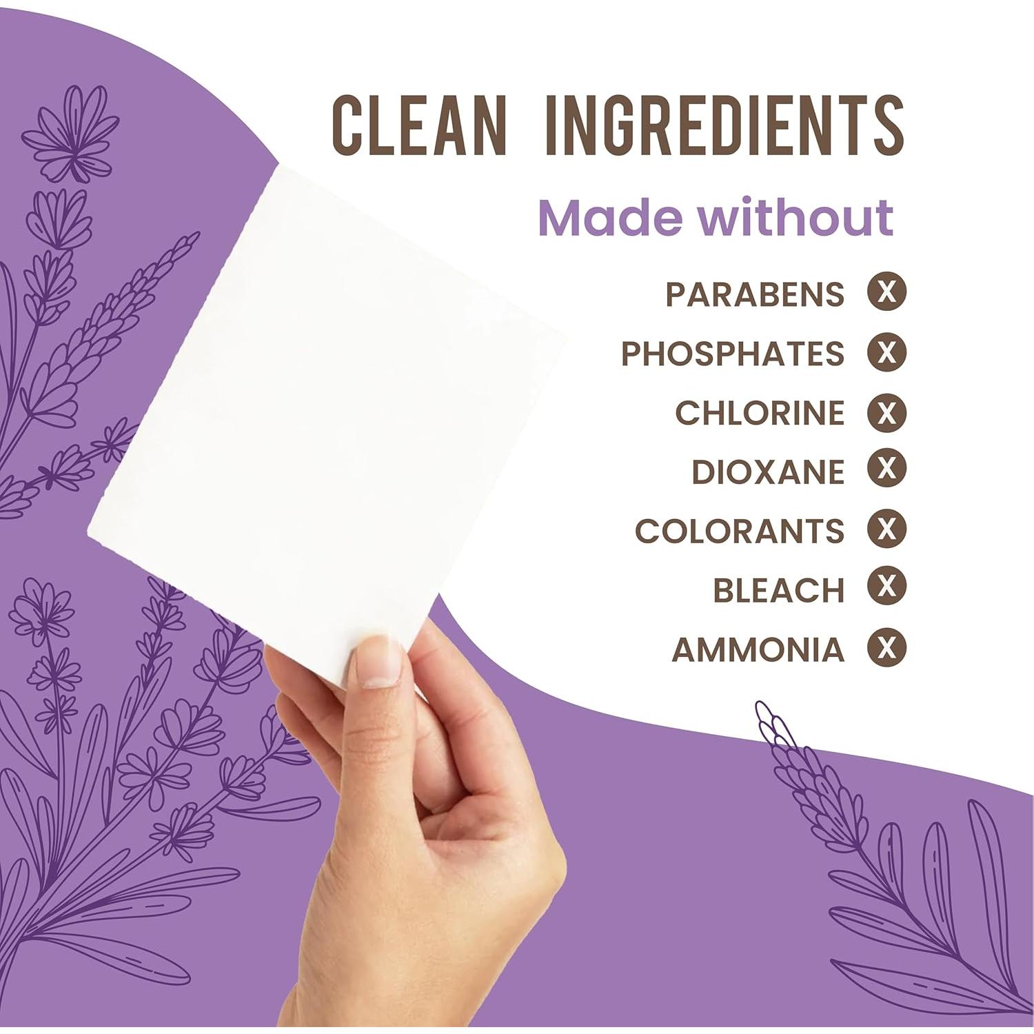 Hojas de Detergente para Ropa COCO+ Lavanda - 120 Cargas