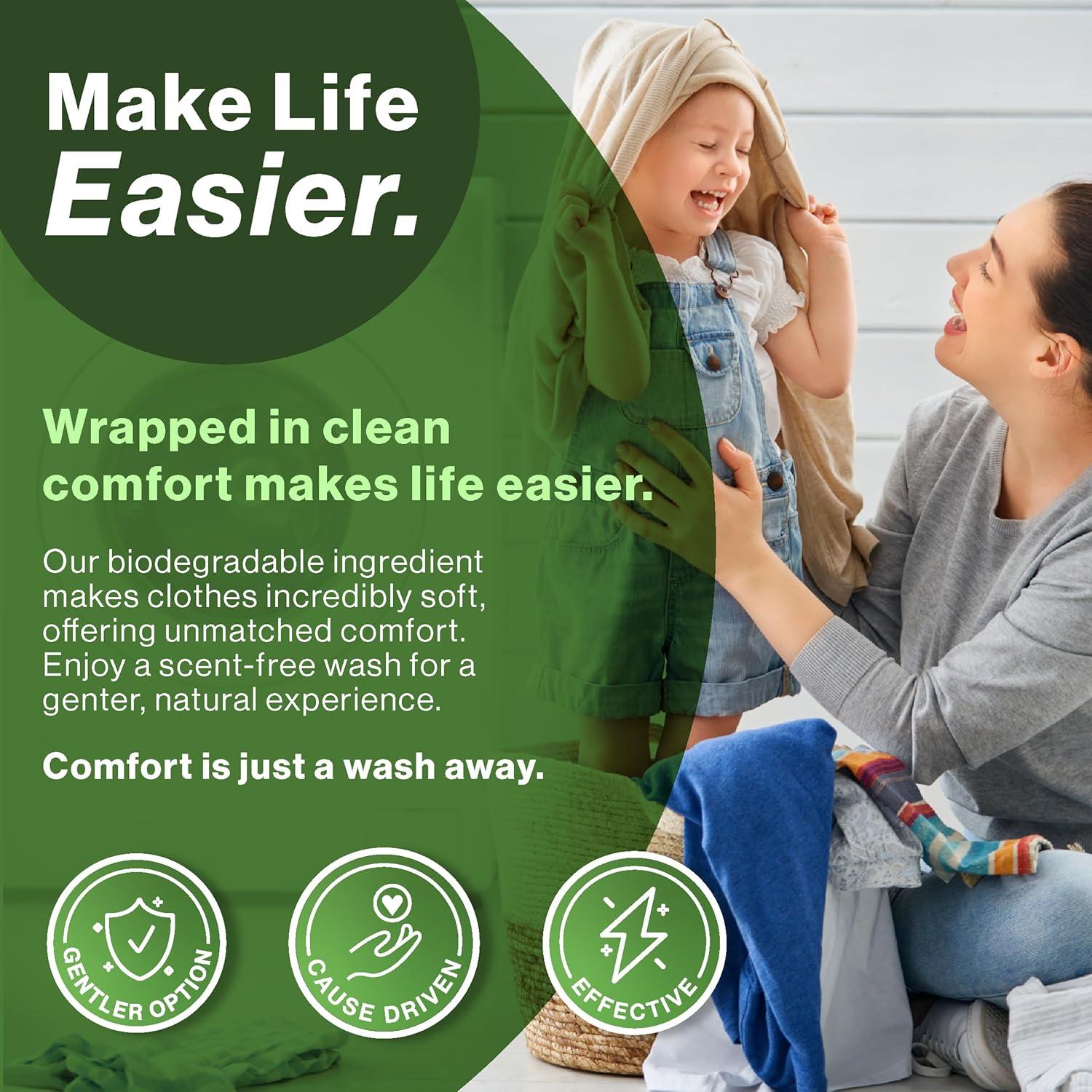 Hojas de detergente biodegradable Elefante Feliz 30 unidades