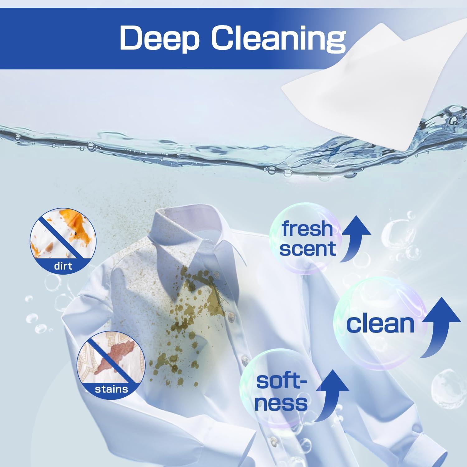 Hojas de detergente ecológicas Soulink 80 cargas Lino fresco