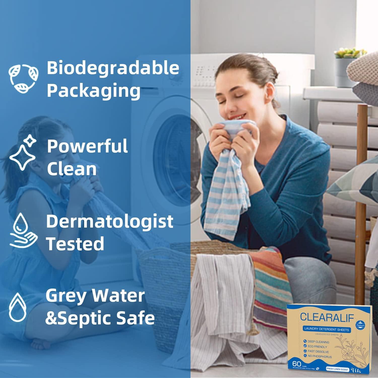 Hojas de Detergente Ecológicas CROS - 60 Cargas Lino Fresco