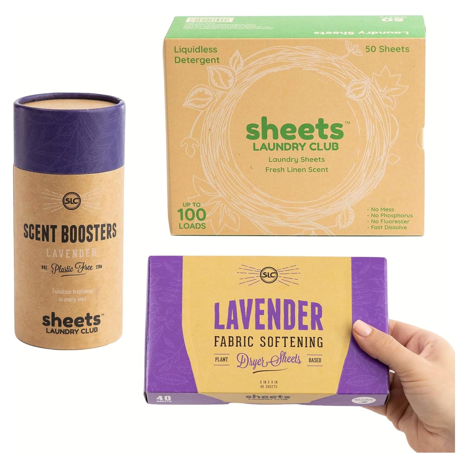 Paquete de Hojas de Detergente Sheets Laundry Club - 50 Cargas