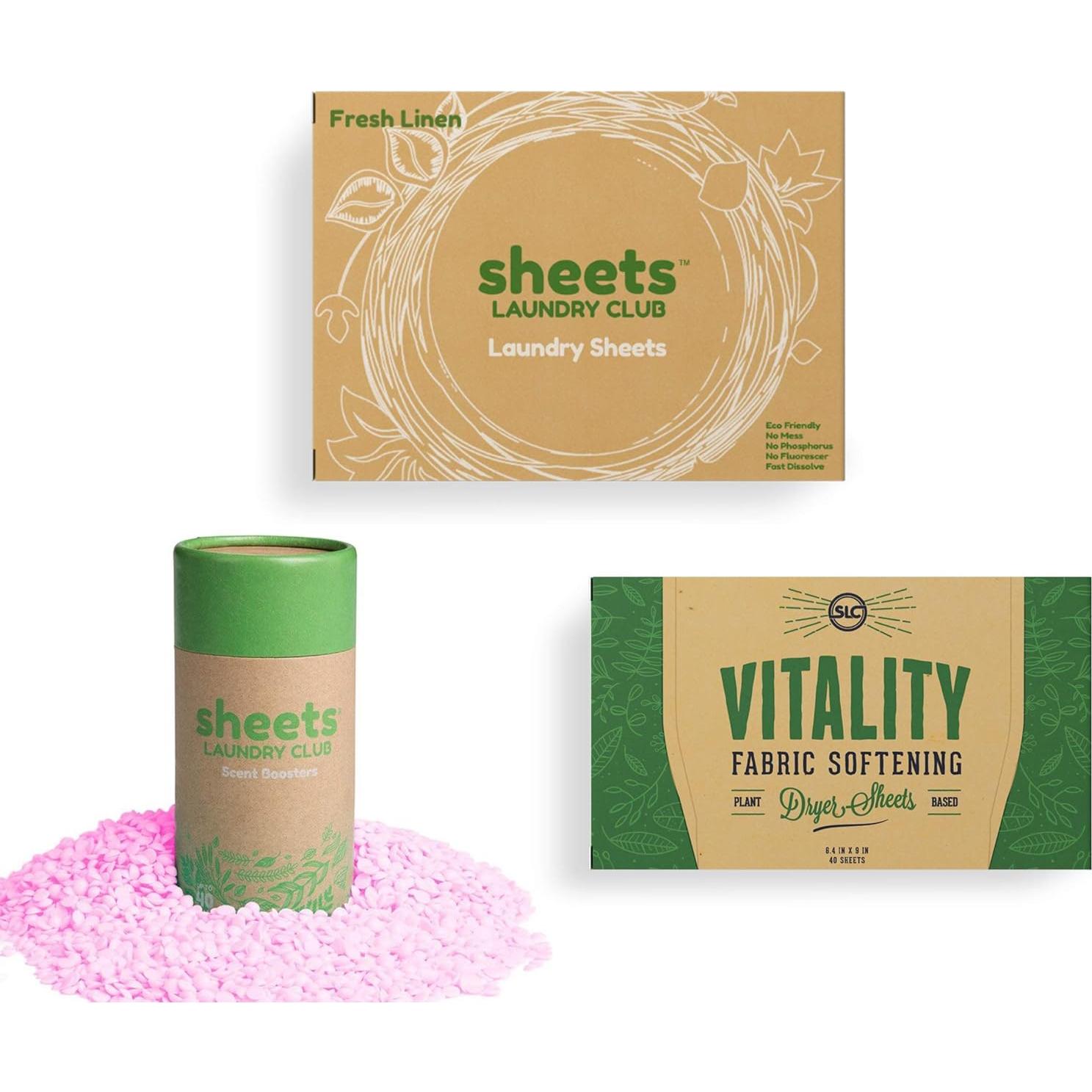 Paquete de Hojas de Detergente Sheets Laundry Club - 50 Cargas