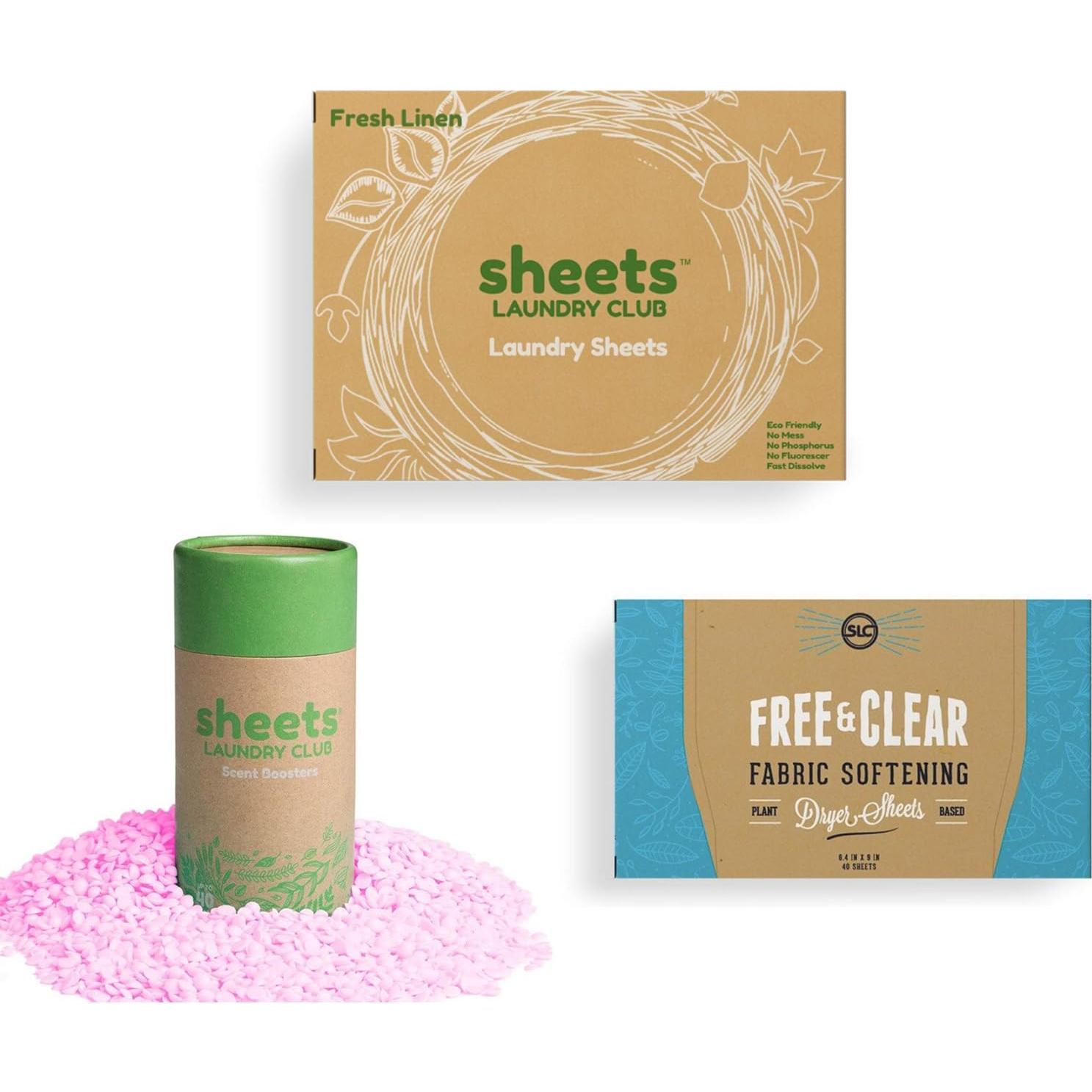 Paquete de Hojas de Detergente Sheets Laundry Club - 50 Cargas