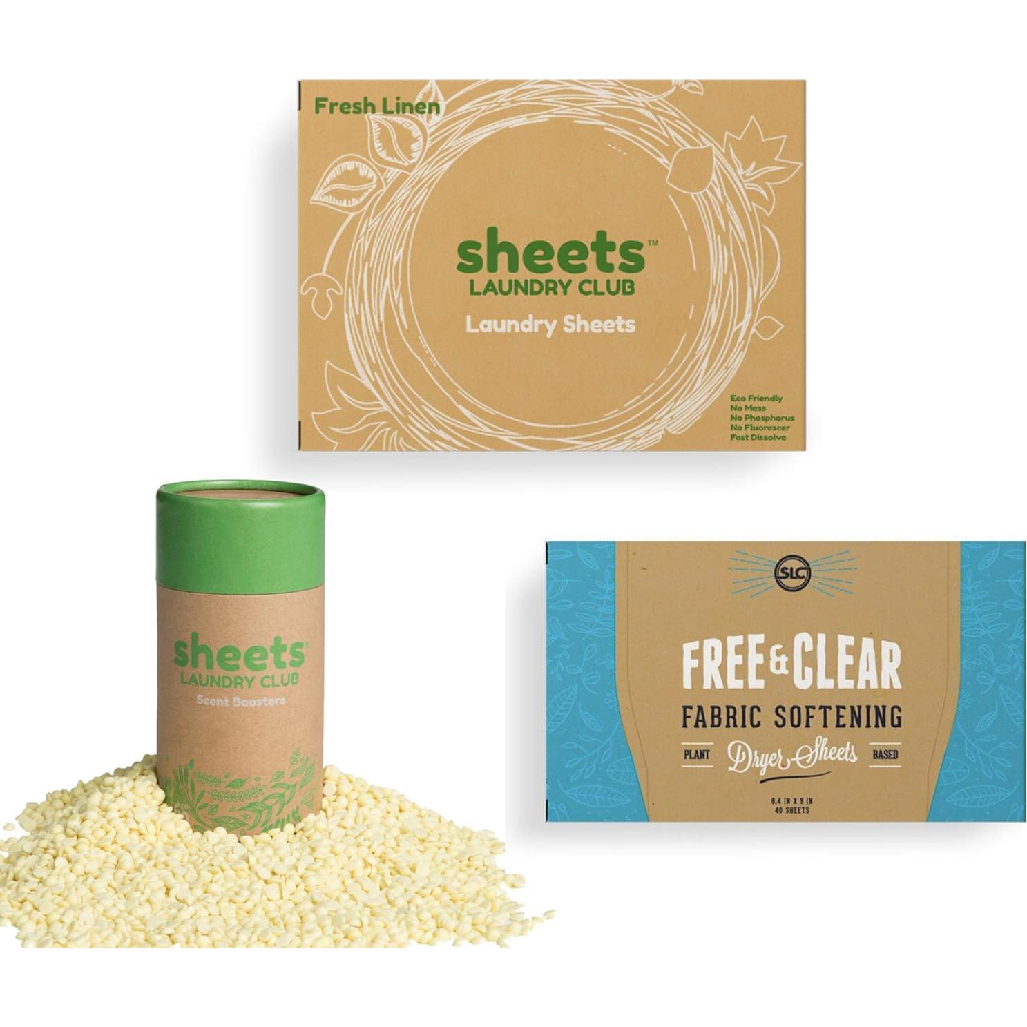 Paquete de Hojas de Detergente Sheets Laundry Club - 50 Cargas