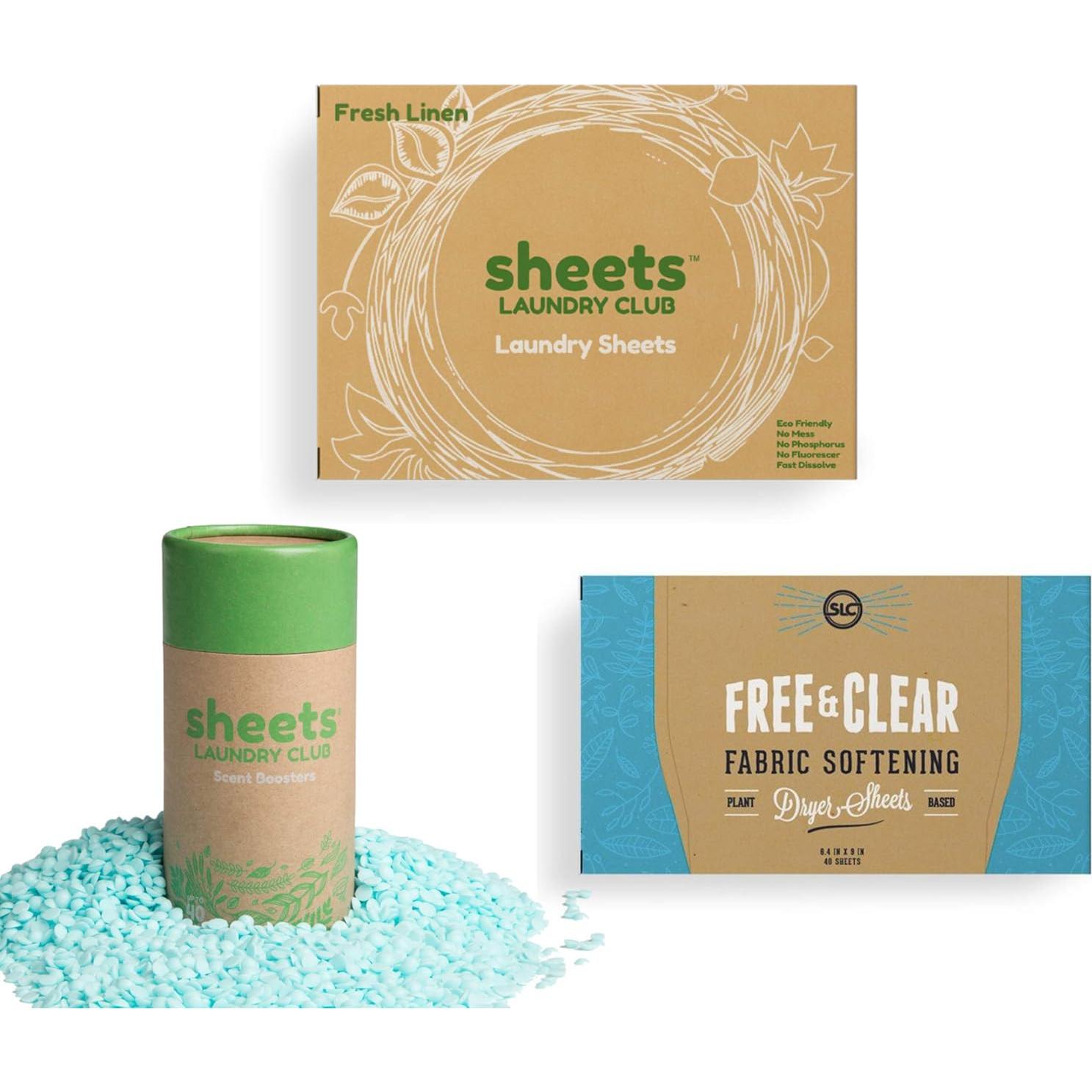 Paquete de Hojas de Detergente Sheets Laundry Club - 50 Cargas