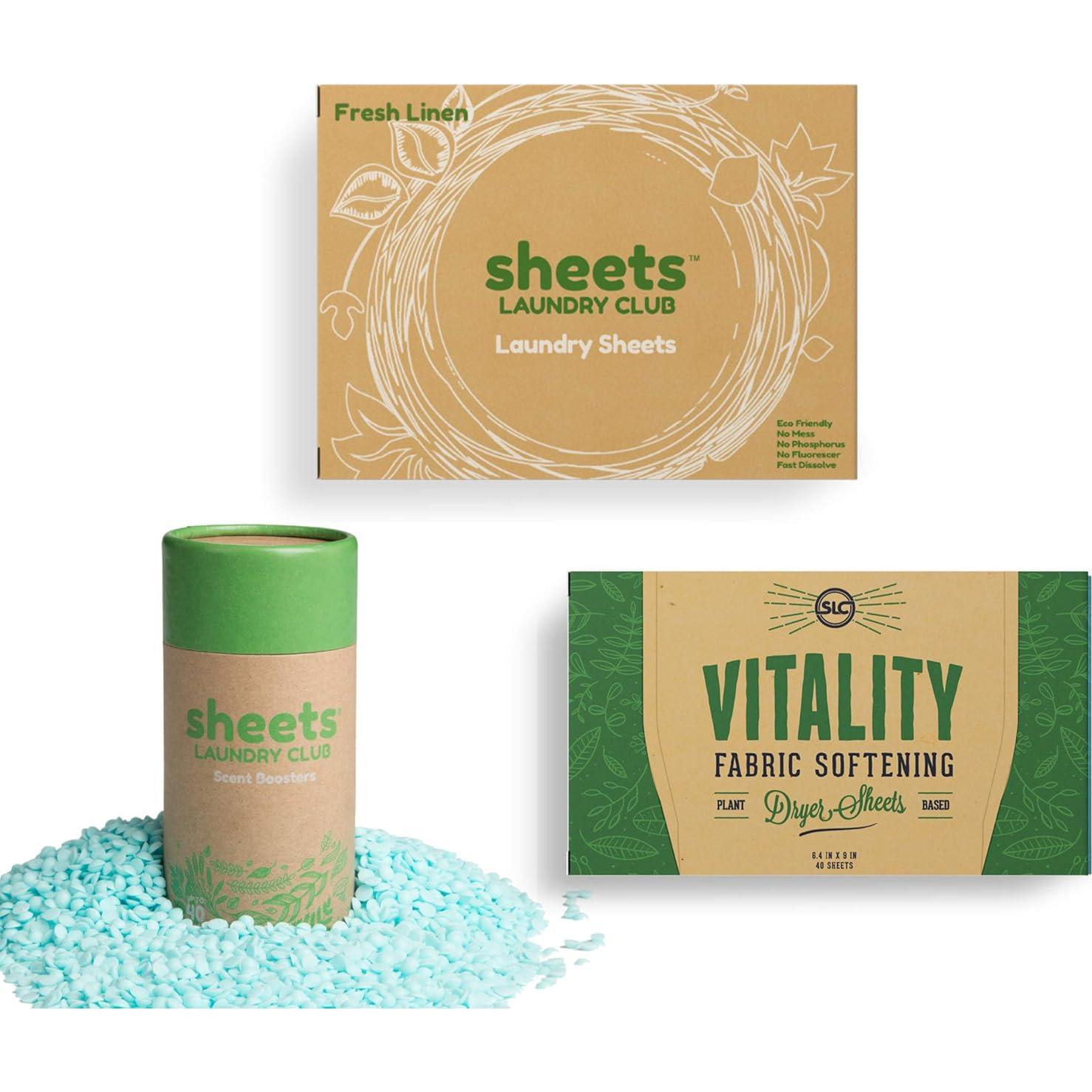 Paquete de Hojas de Detergente Sheets Laundry Club - 50 Cargas