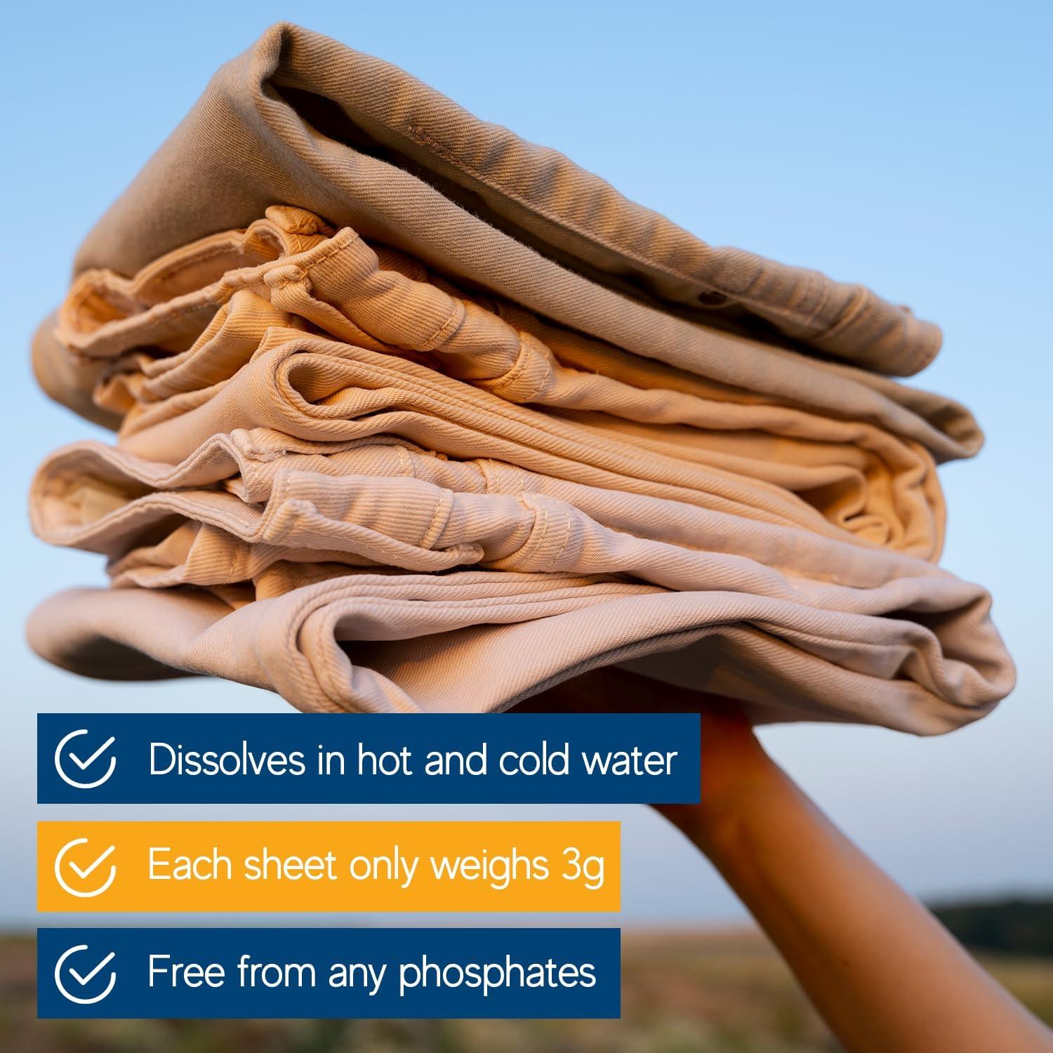 Hojas de detergente CleanHike - 120 cargas hipoalergénicas