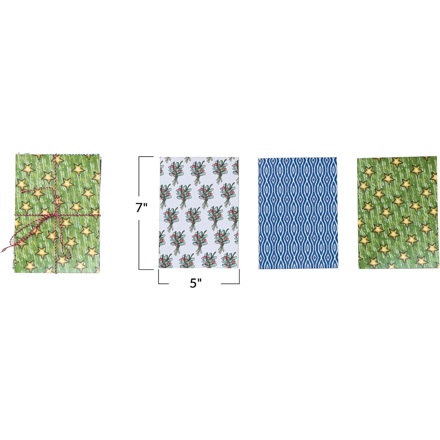 Cuaderno de Papel Reciclado Creative Co-Op 12.7x17.8 cm Set de 3