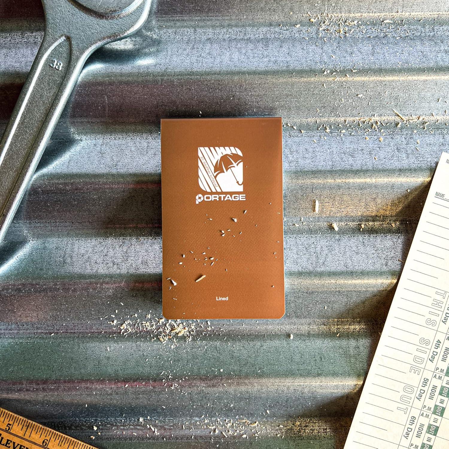 Cuadernos Portage - Paquete de 4 Cuadernos Impermeables 7.6x12.7 cm