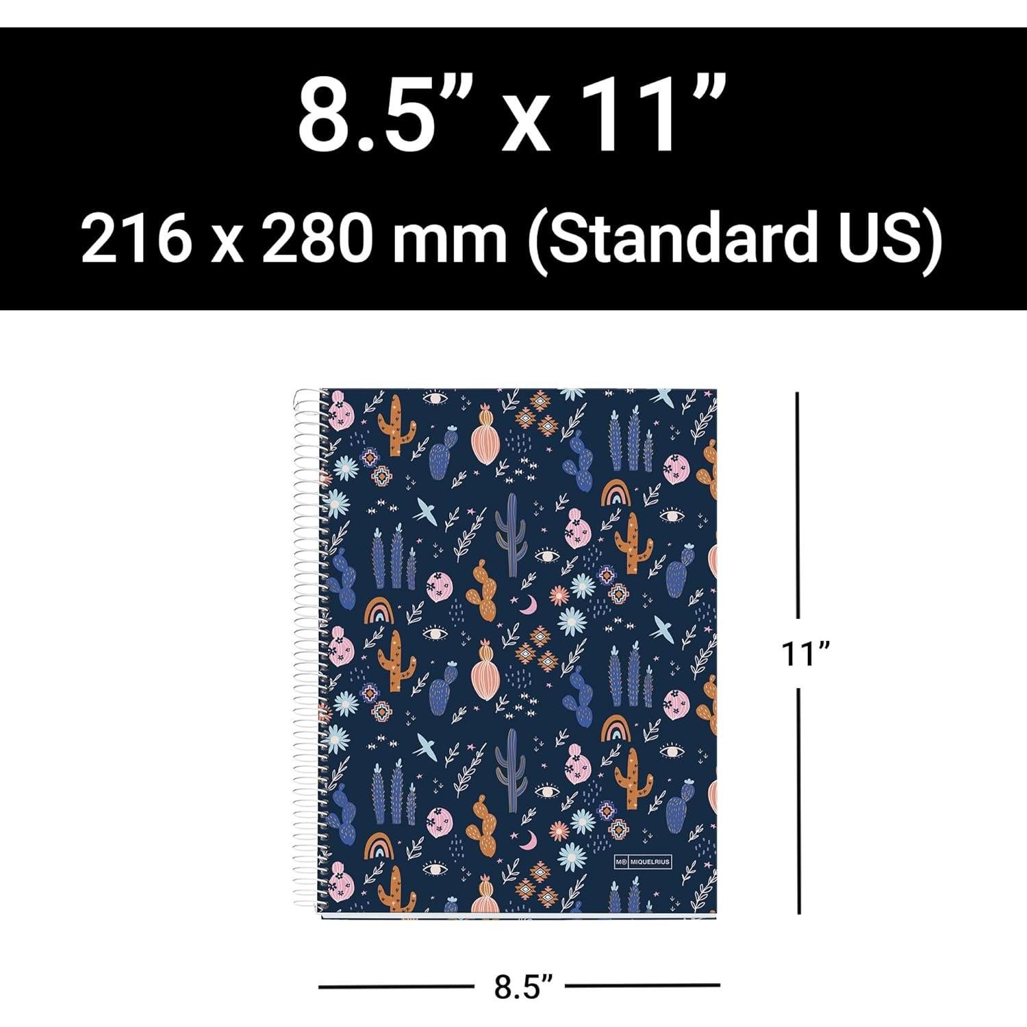 Cuaderno MiquelRius 4 Asignaturas 11x21.6cm 120 Hojas Rayadas