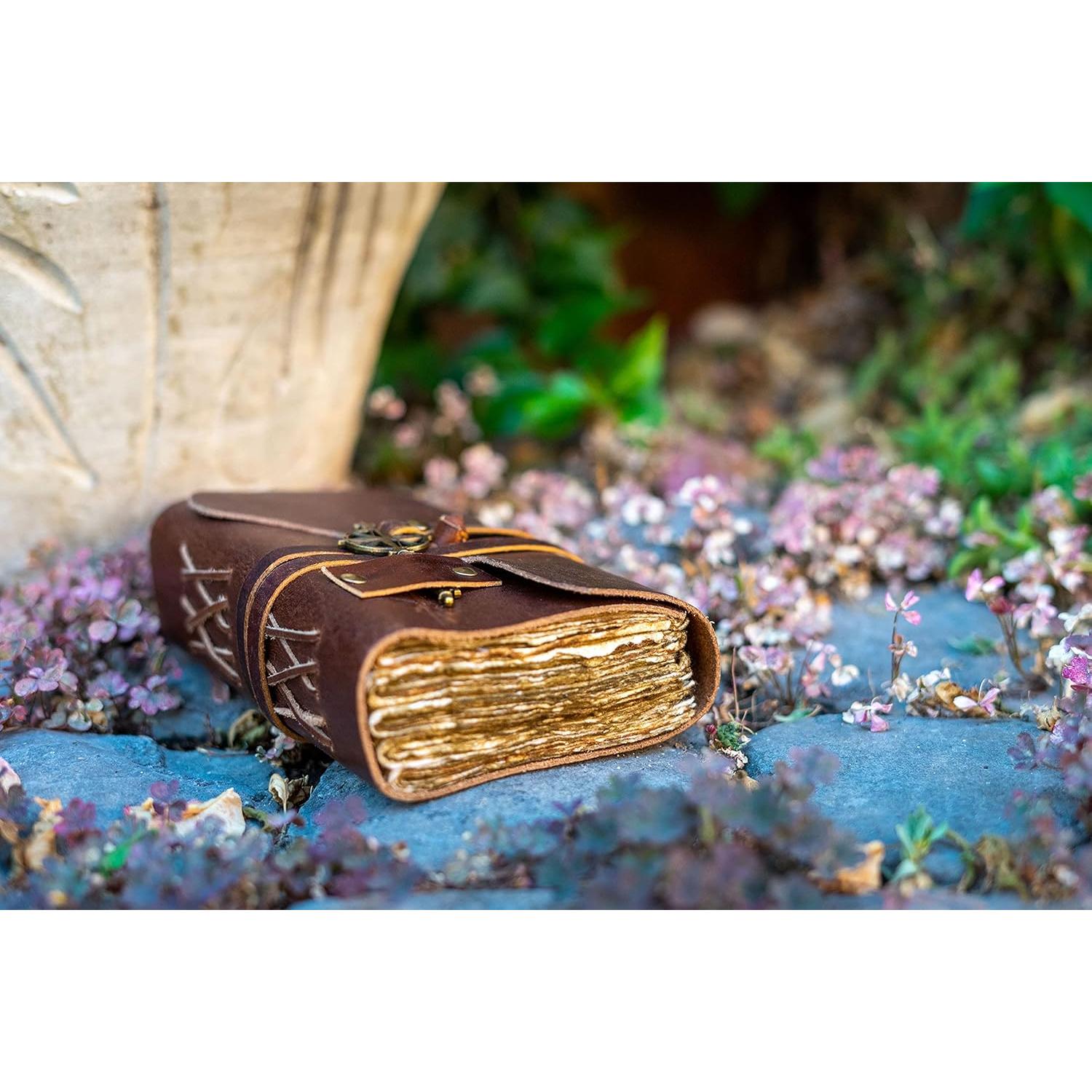 Diario de Cuero Vintage Wanderings A6 200 Páginas Marrón