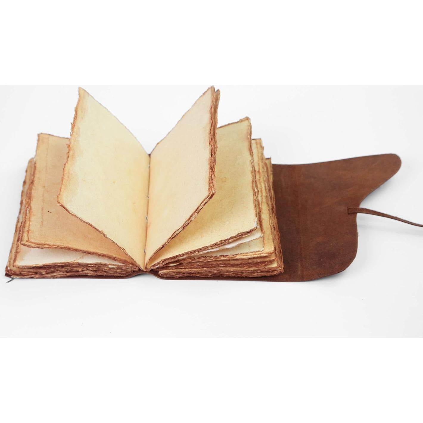 Diario de Cuero Vintage Wanderings A6 200 Páginas Marrón