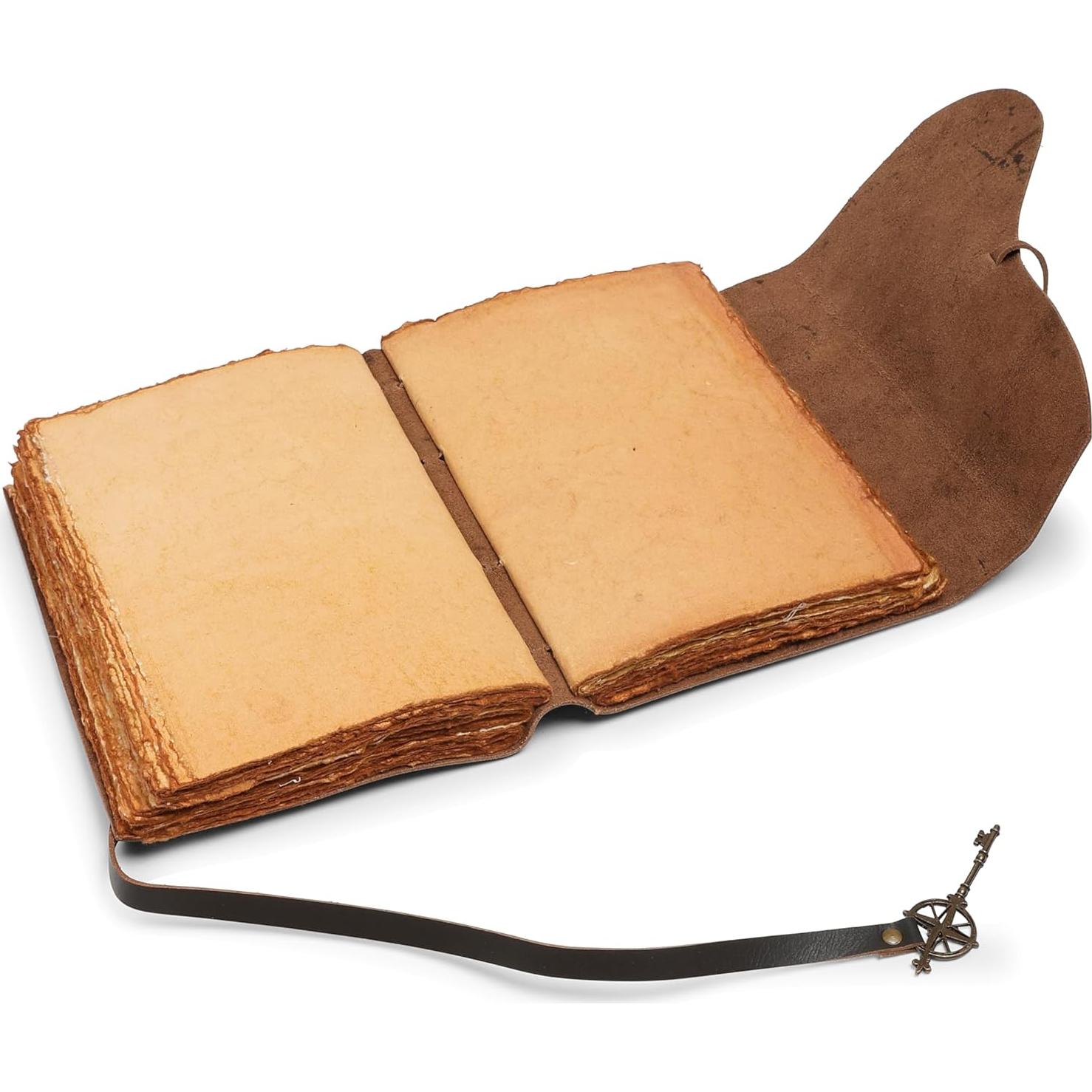 Diario de Cuero Vintage Wanderings A6 200 Páginas Marrón