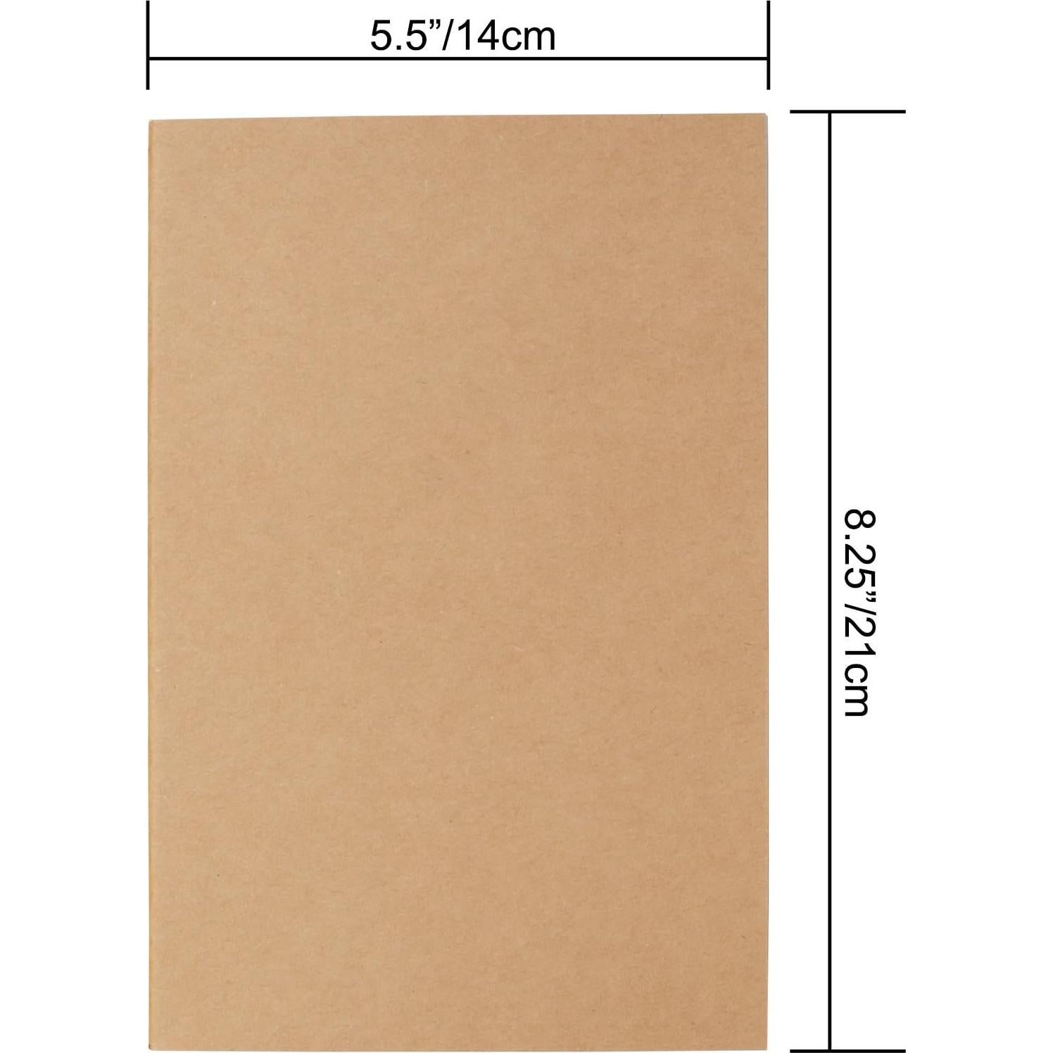 Juego de Cuadernos de Viaje TWONE A5 Kraft 60 Páginas