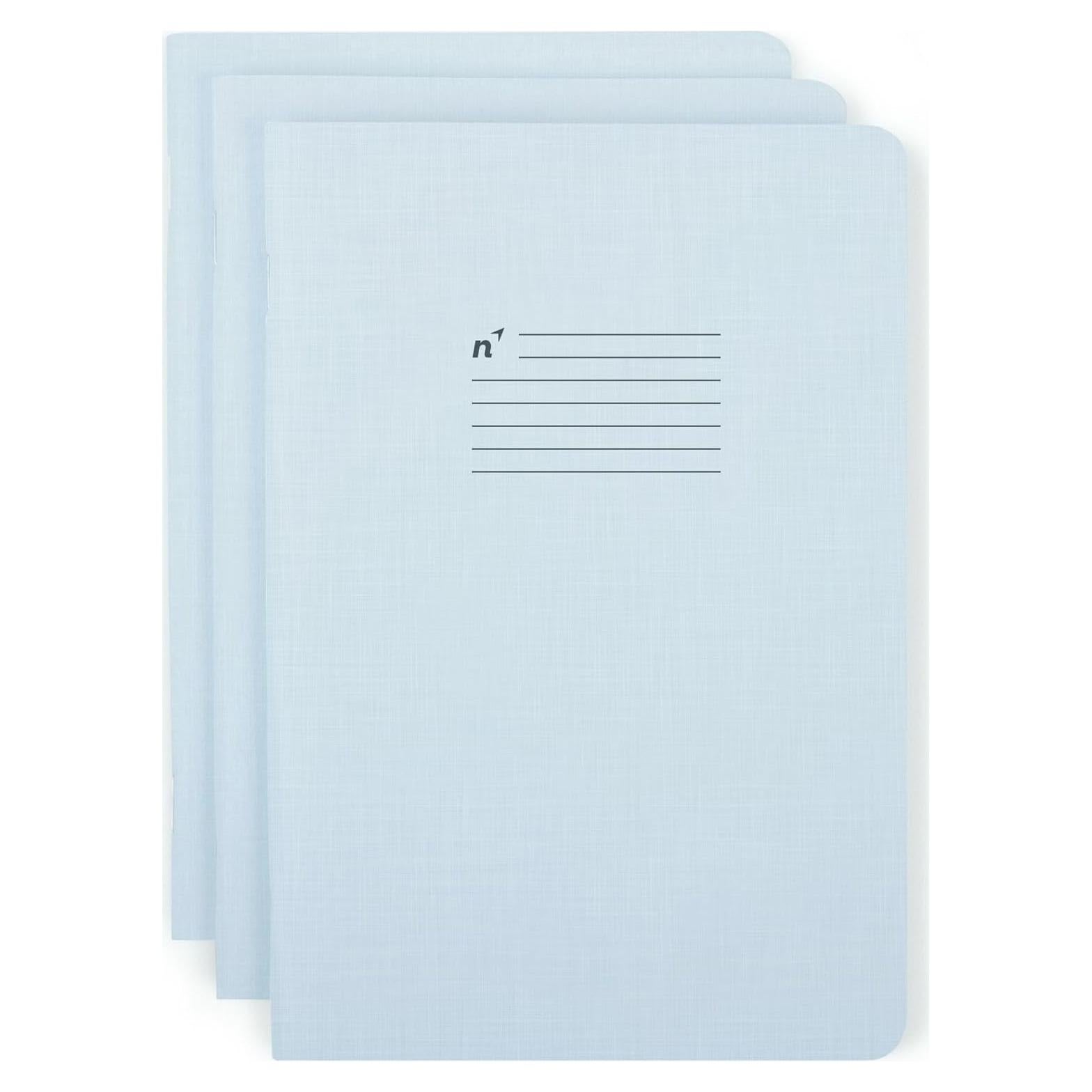 Cuadernos A5 Rayados Northbooks Azules (Paquete de 3)