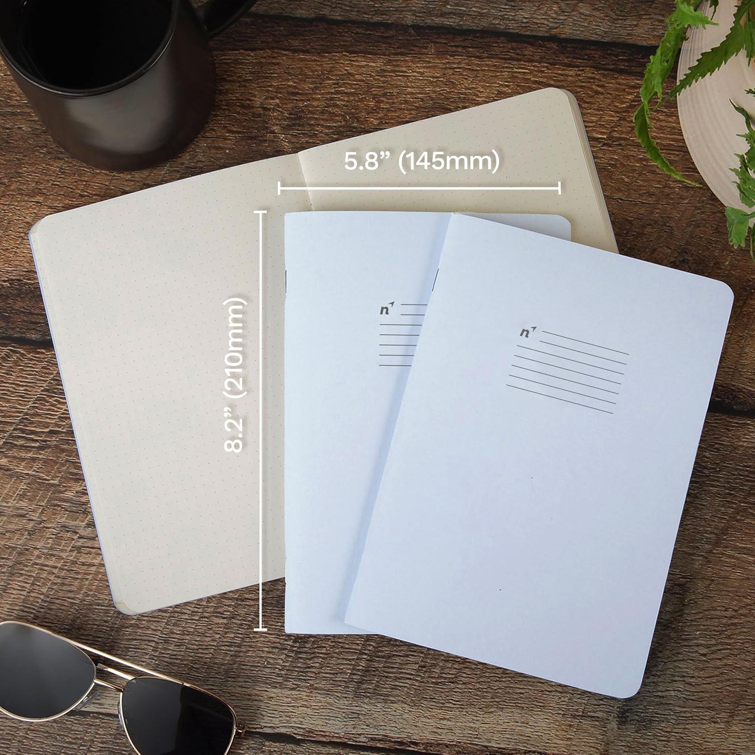 Cuadernos A5 Rayados Northbooks Azules (Paquete de 3)