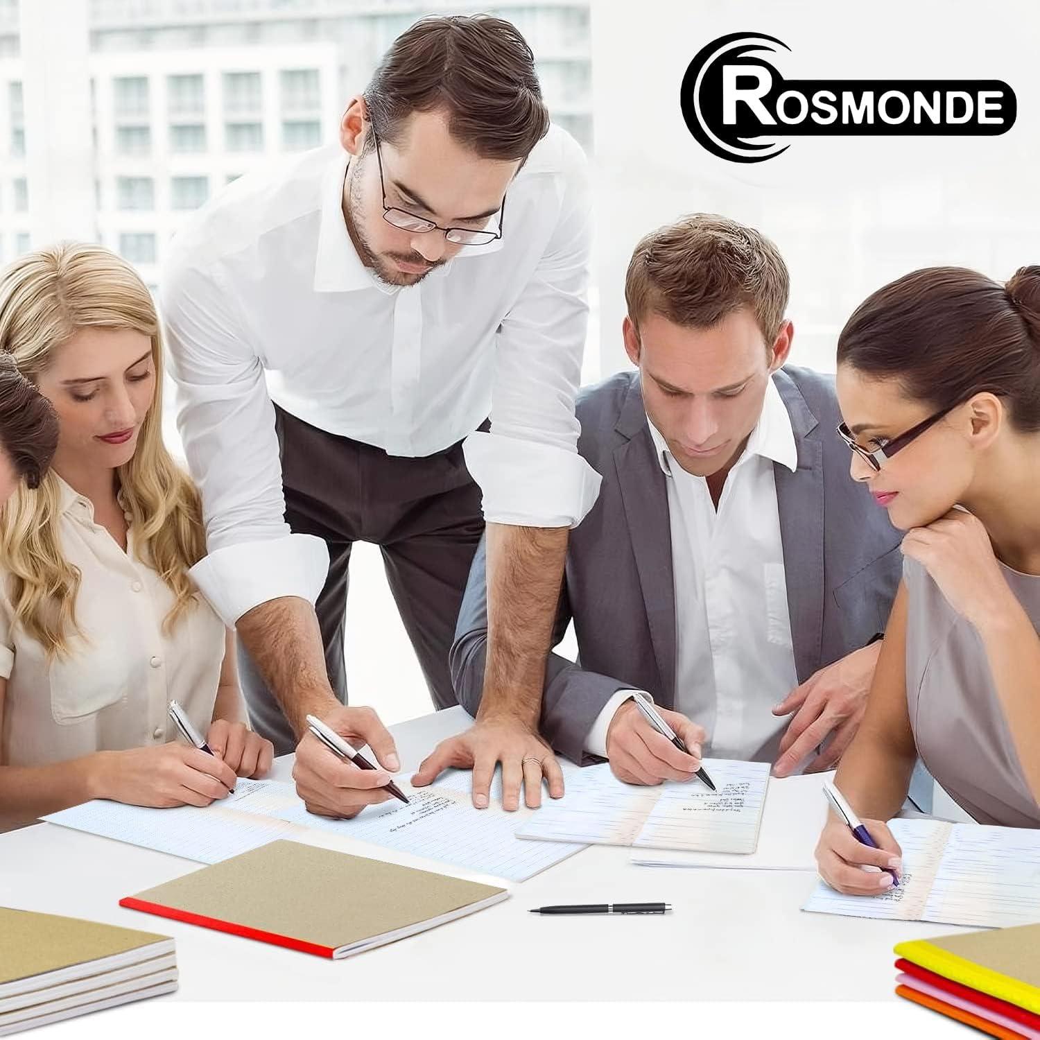 Paquete de 12 Cuadernos Kraft Rosmonde Rayado Ancho 20.32x14.48cm