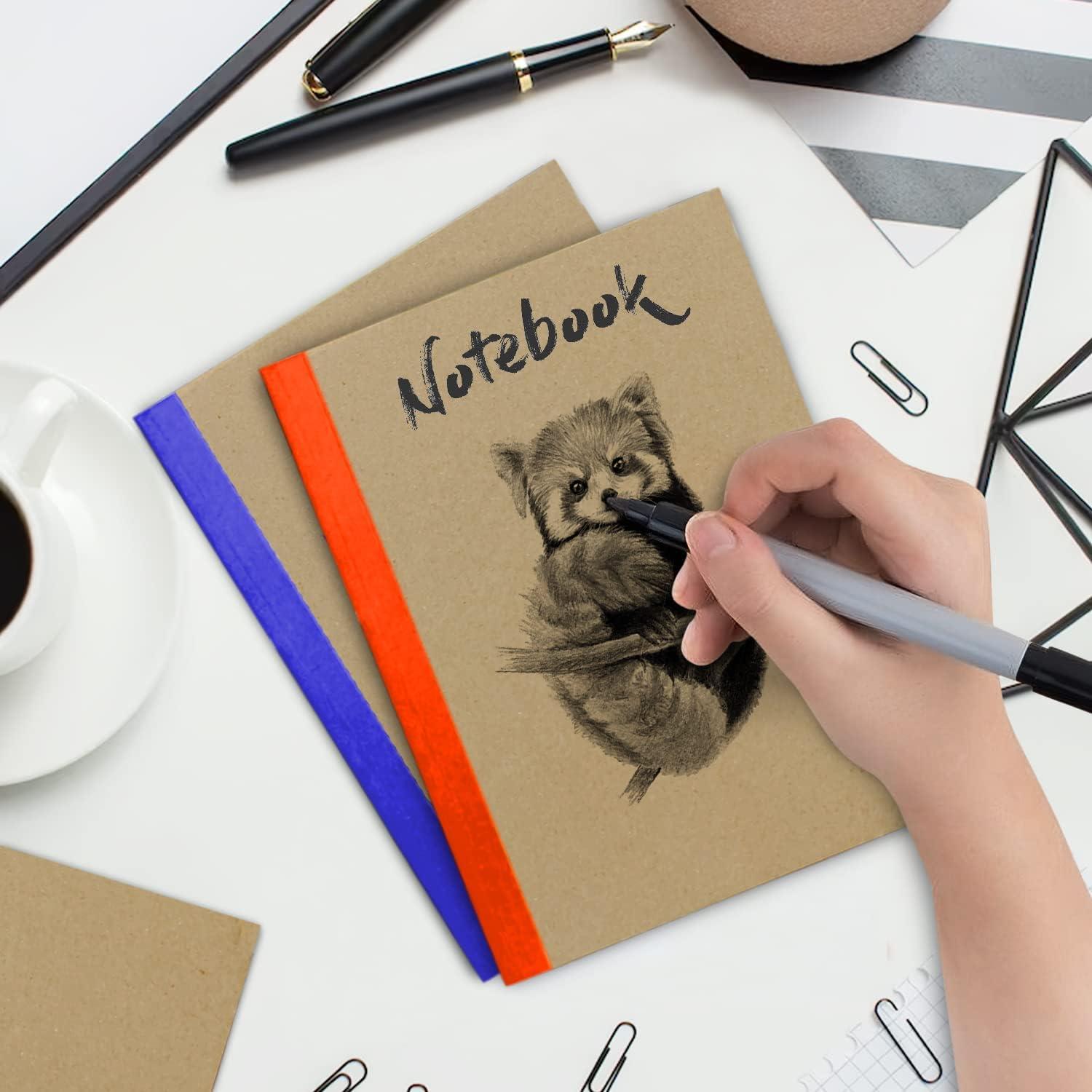 Paquete de 12 Cuadernos Kraft Rosmonde Rayado Ancho 20.32x14.48cm