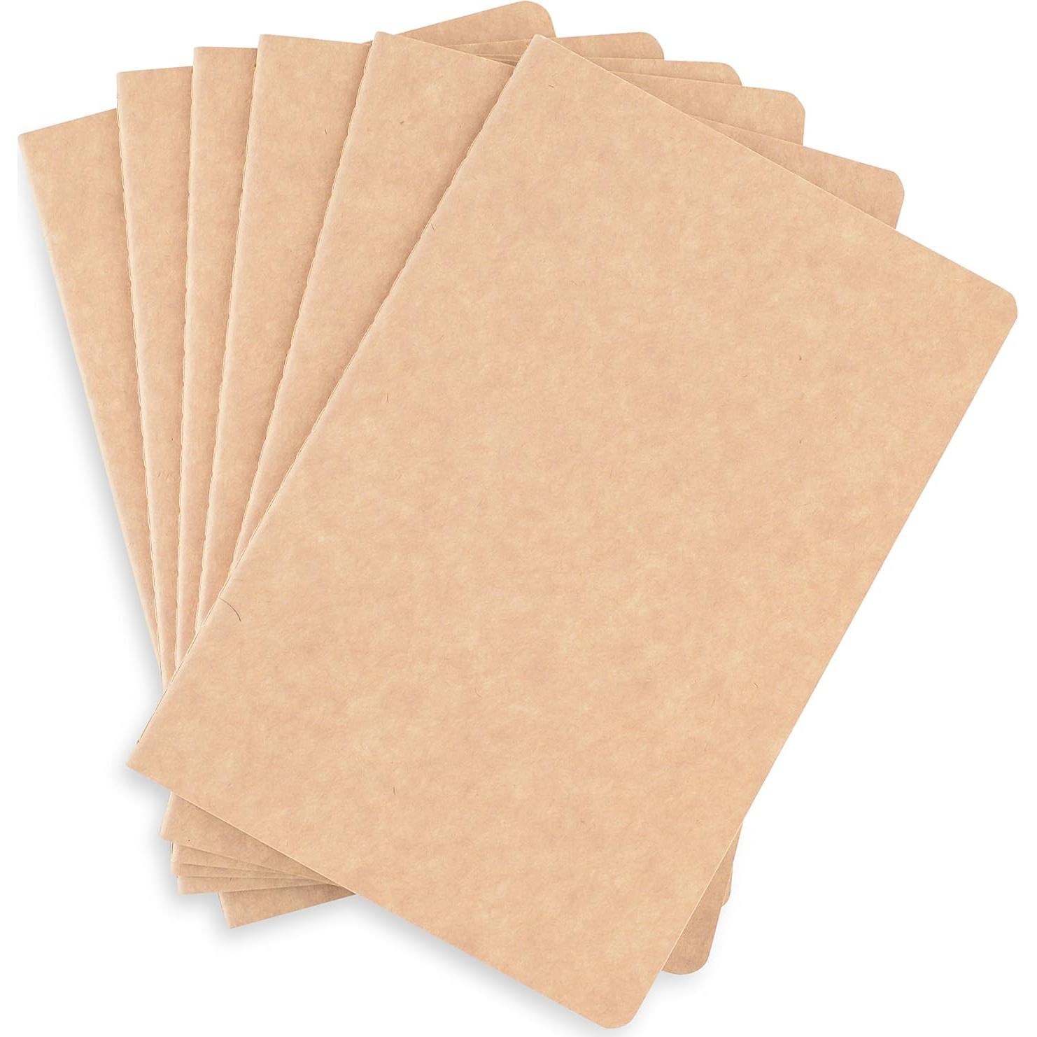 Cuadernos Rayados TWONE A5 Tapa Blanda Kraft 9 Paquetes