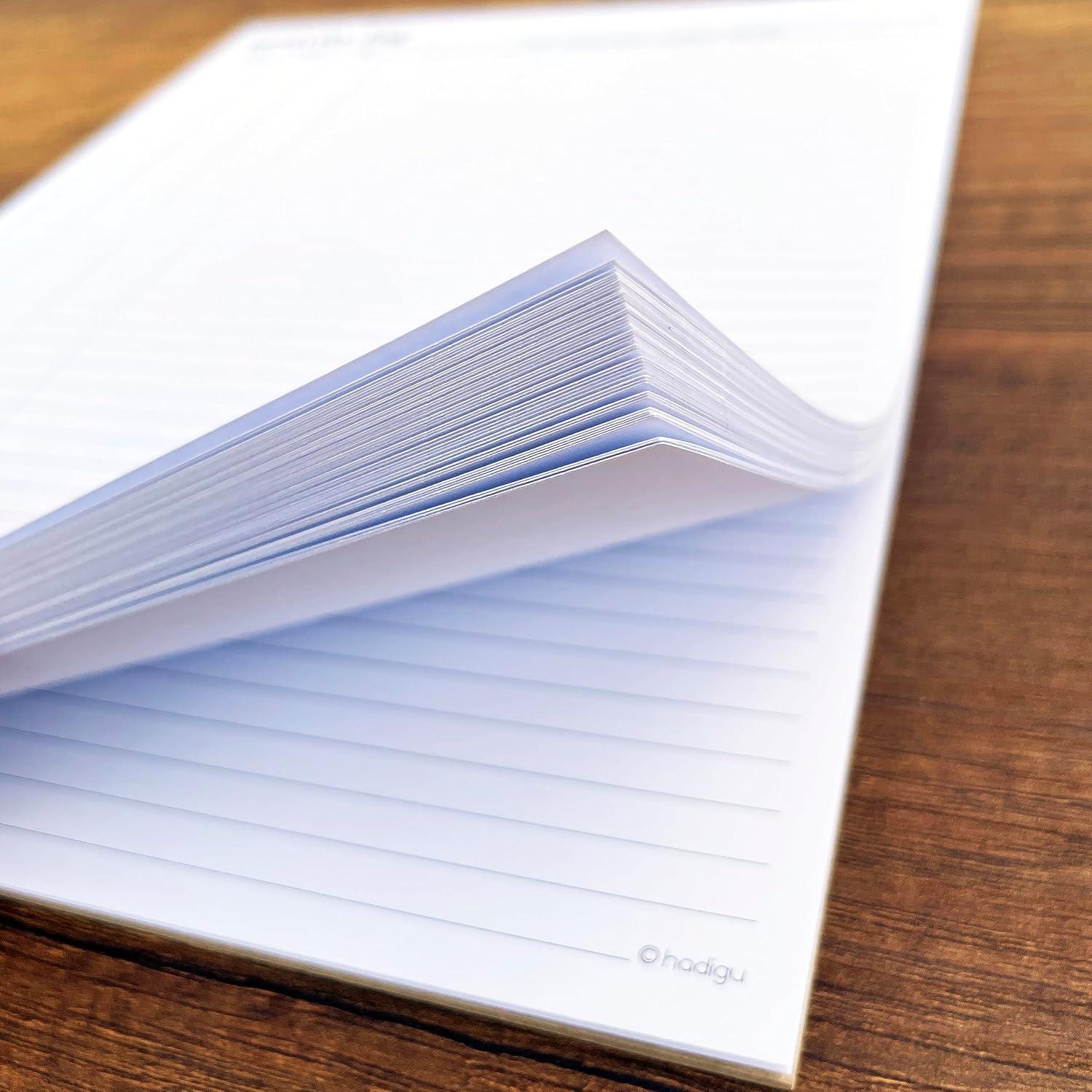 Bloc de Notas de Registro de Actividades HADIGU Carta 50 Hojas