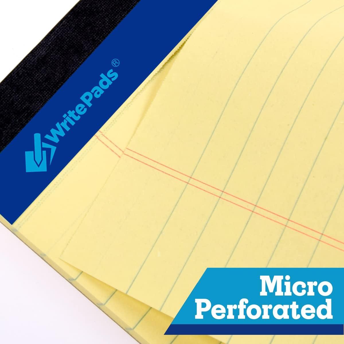 Bloc de Notas Legales WritePads Amarillo 21.6x27.9cm Paquete de 6