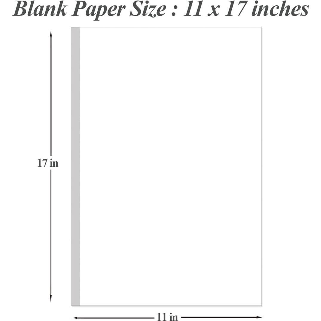 Papel de Impresión Blanco 11x17" Yaridar 100gsm 45 Hojas