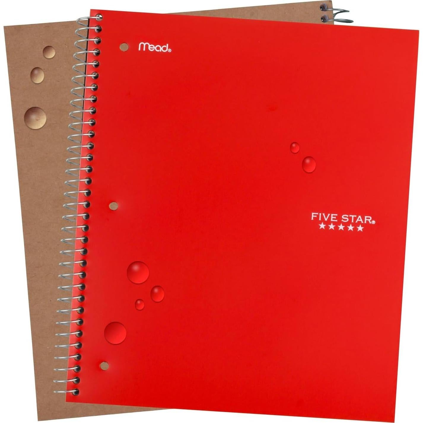Cuaderno Espiral Five Star 5 Asignaturas 200 Hojas 20.32x26.67cm