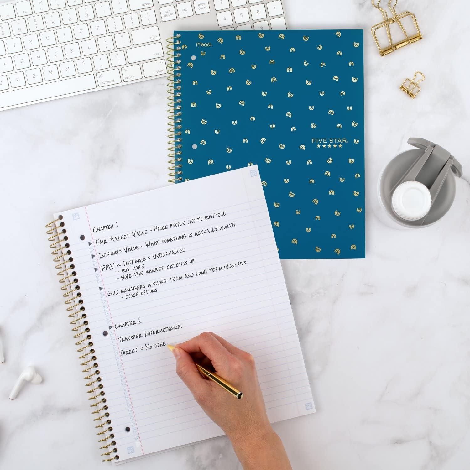 Cuaderno Espiral Five Star 1 Materia 80 Hojas Universitarias