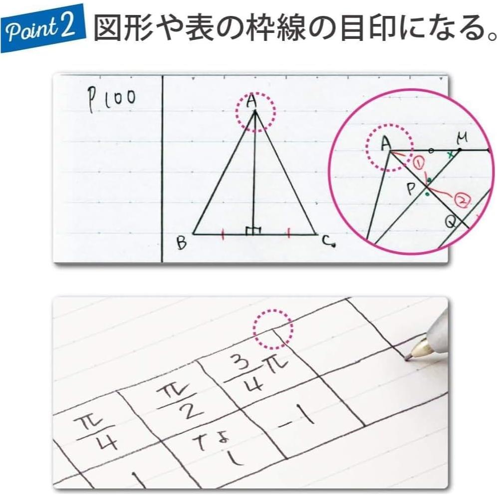 KOKUYO Cuaderno Campus Semi-B5 30 Hojas 5 Colores Regla Puntos