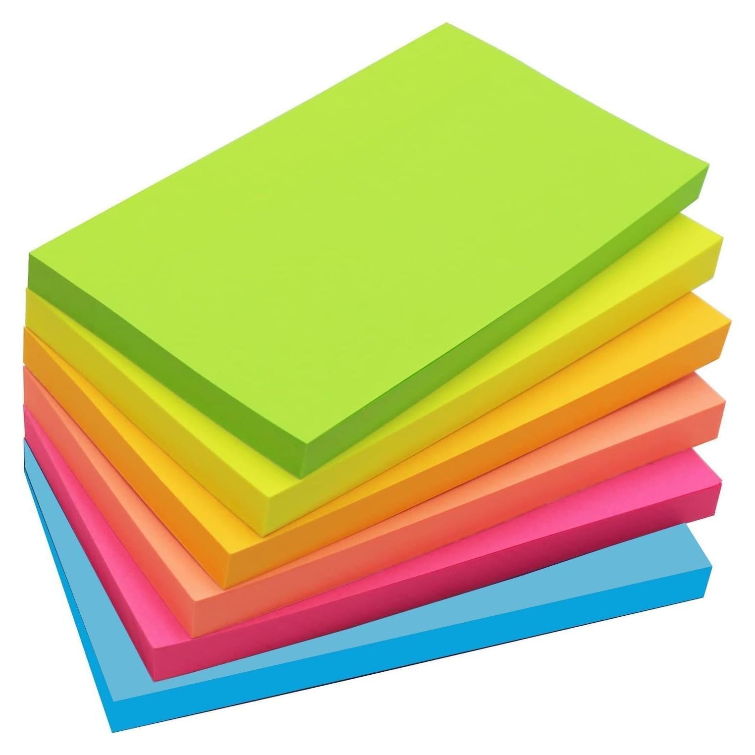 Notas Adhesivas Grandes Lkpezy 480 Hojas 76 x 127 mm 6 Bloc