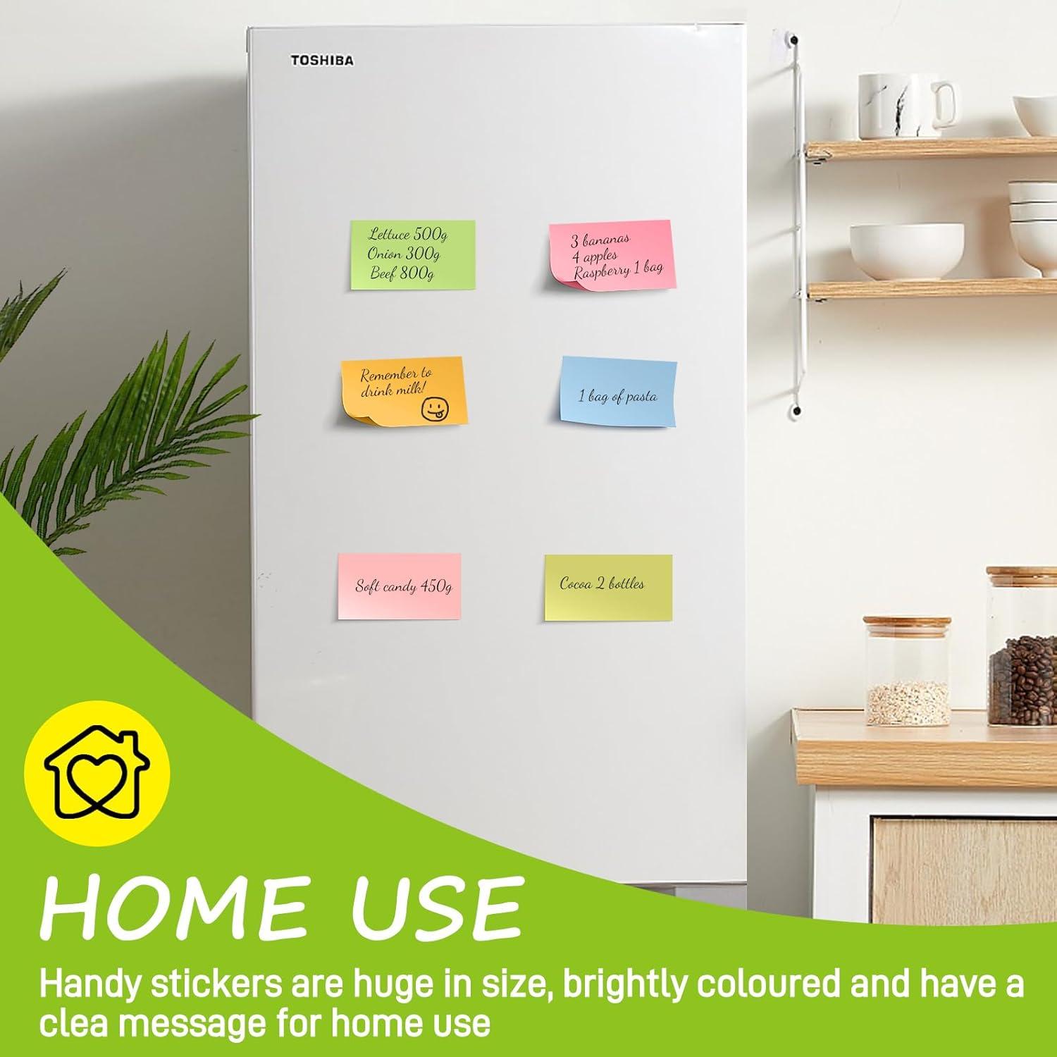 Notas Adhesivas Grandes Lkpezy 480 Hojas 76 x 127 mm 6 Bloc