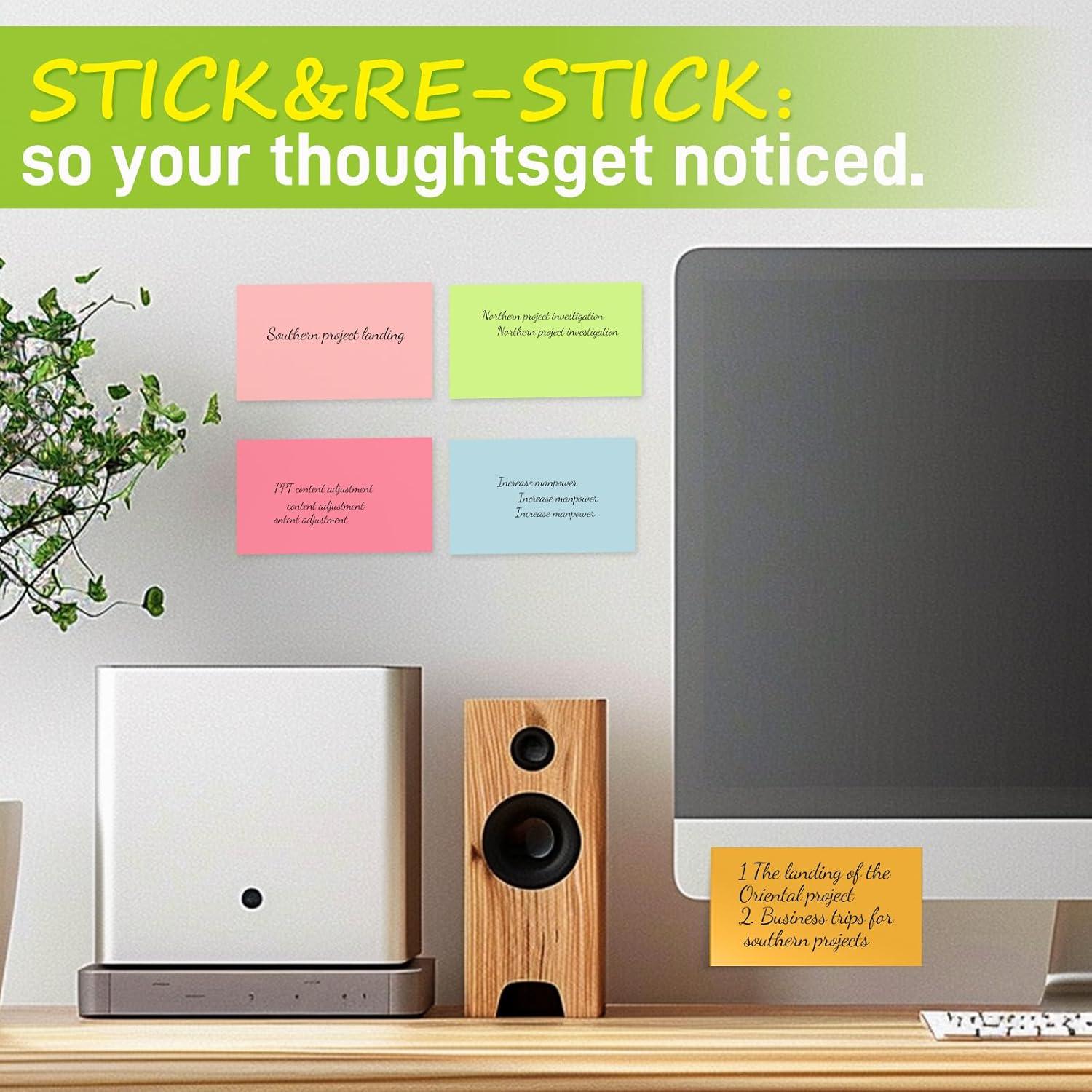 Notas Adhesivas Grandes Lkpezy 480 Hojas 76 x 127 mm 6 Bloc