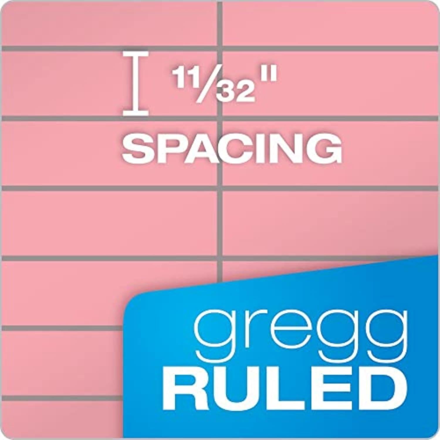 Cuaderno Steno Prism Tops Rosa 15.24x22.86 cm Paquete 4