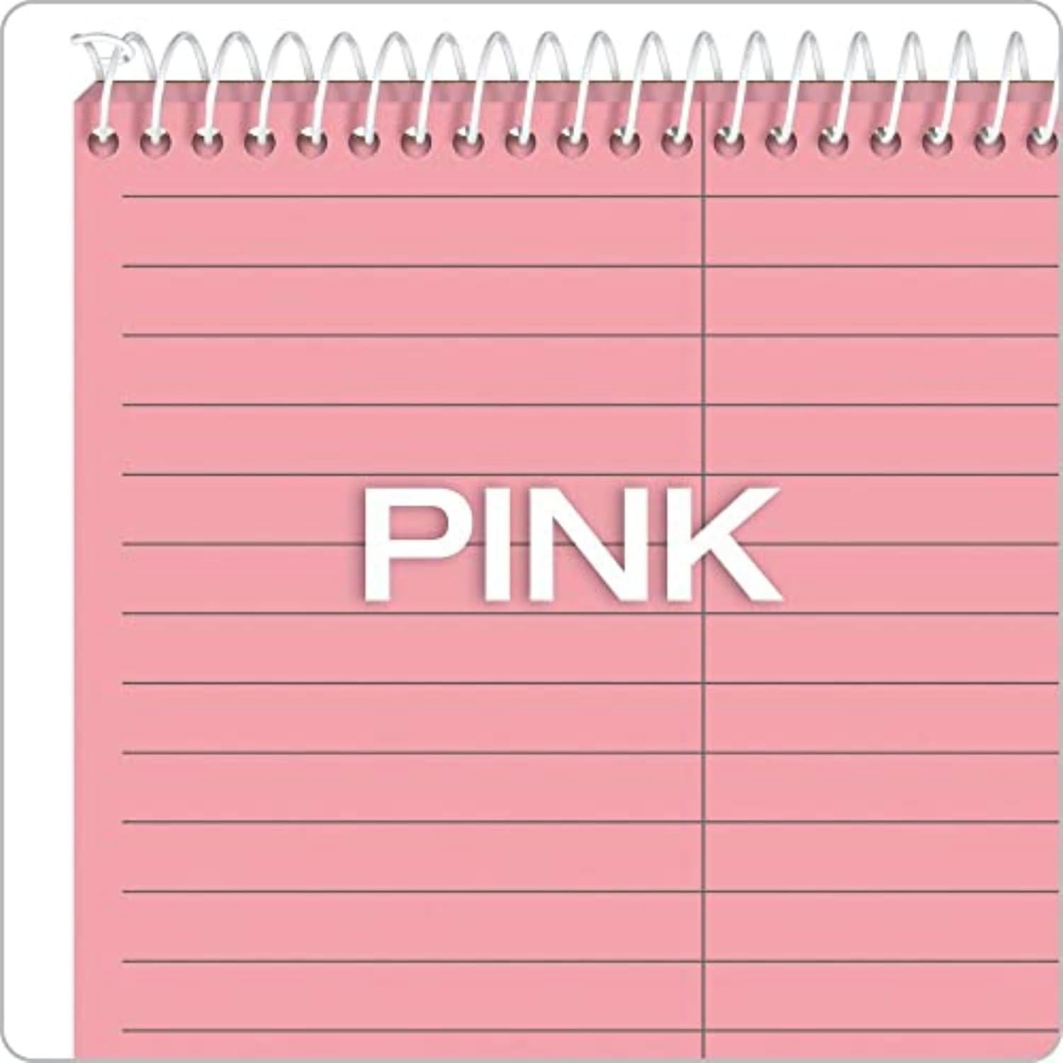 Cuaderno Steno Prism Tops Rosa 15.24x22.86 cm Paquete 4