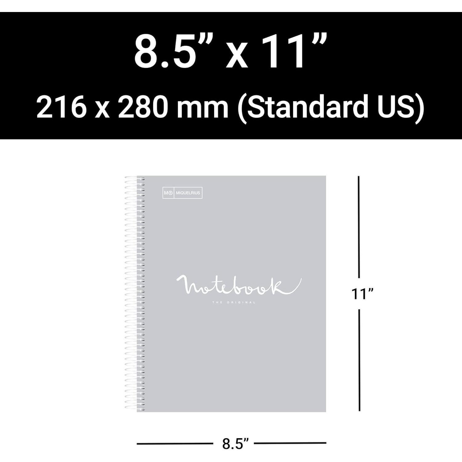 Cuaderno Espiral Miquel Rius 28x21.6 cm Rayado 80 Hojas