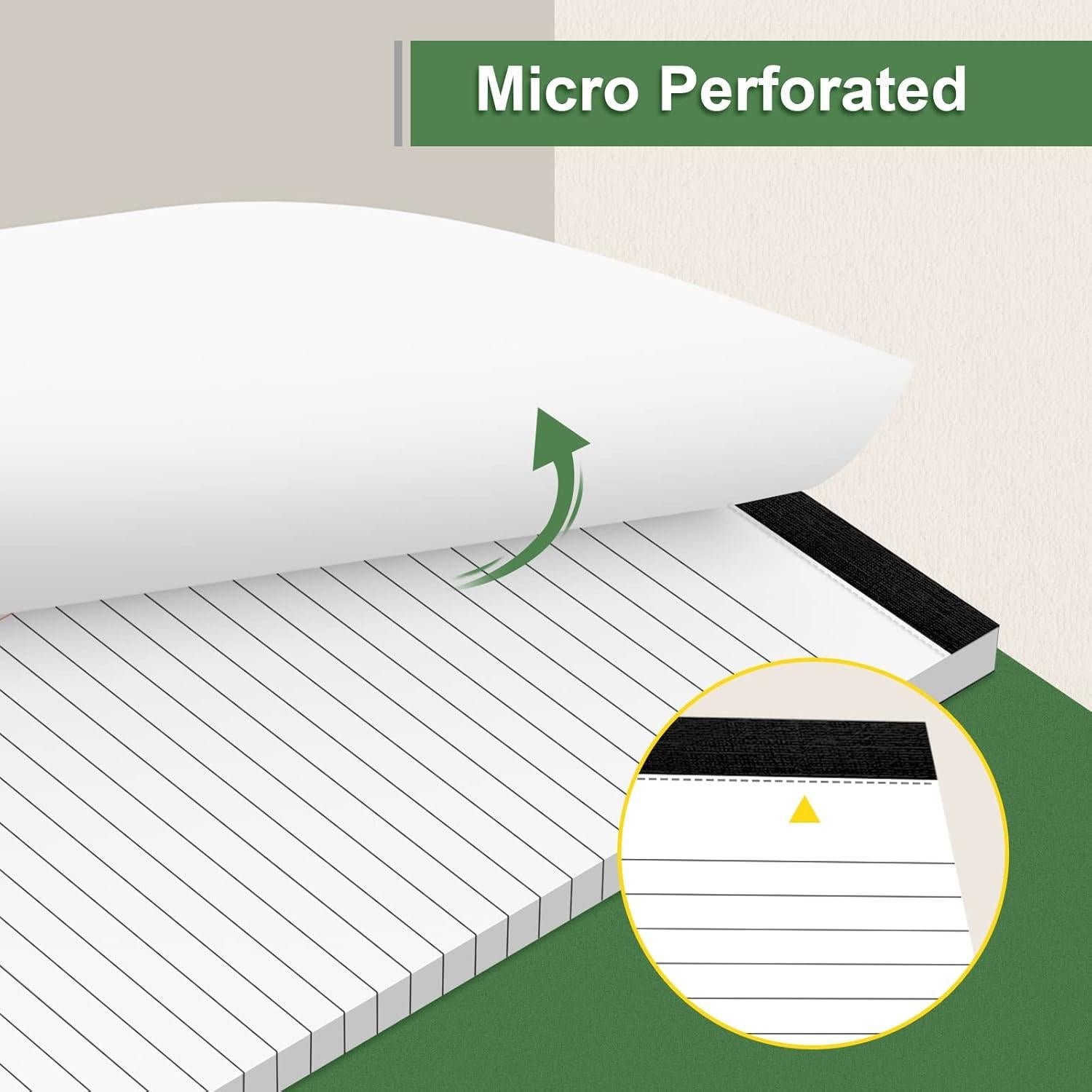 Paquete de 3 Blocs de Notas MuiAng 5x8 Pulgadas Rayados