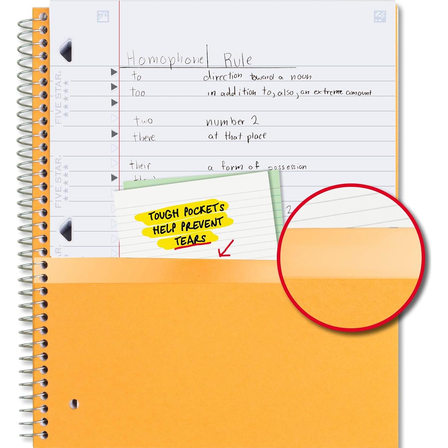 Cuaderno Espiral Five Star 3 Materias 150 Hojas Verde