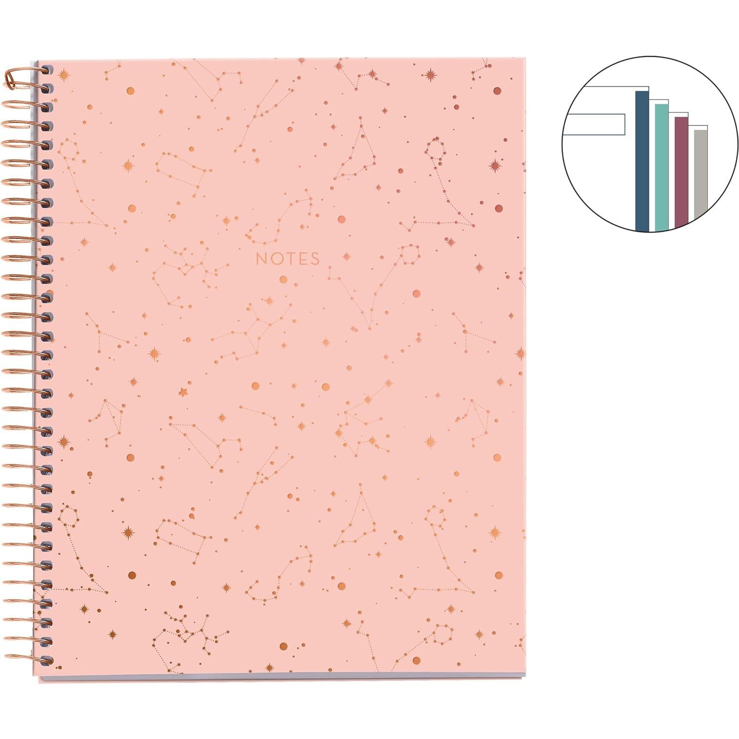 Cuaderno Espiral Miquel Rius A5 4 Asignaturas Diseño Constelaciones