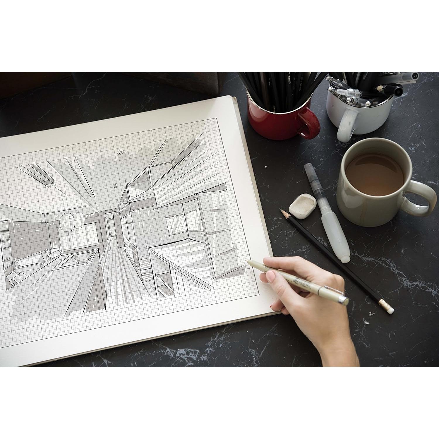 Papel Cuadrícula Premium Design Ideation 25 Hojas 21.6x27.9cm