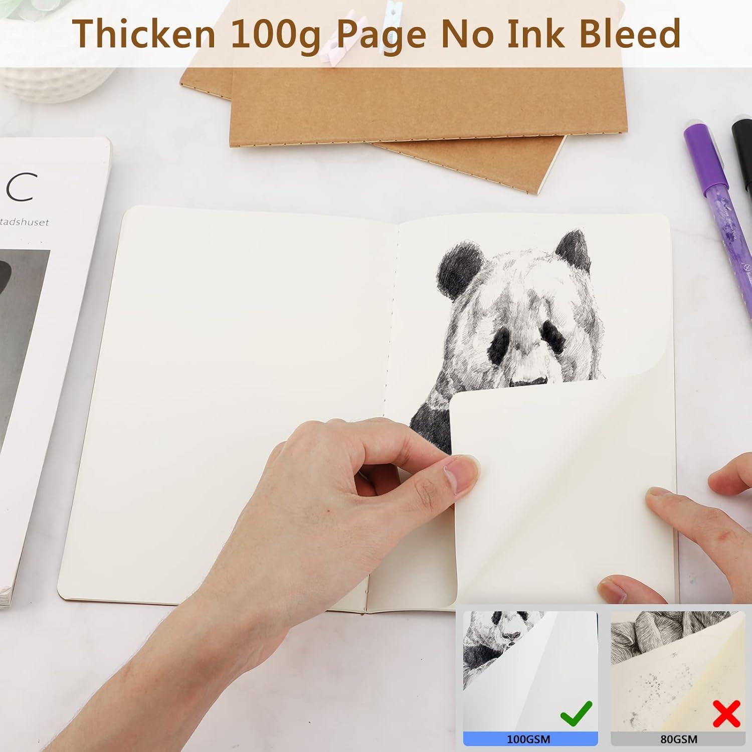 Cuadernos en Blanco EUSOAR A5 Kraft 12pcs 60 Páginas