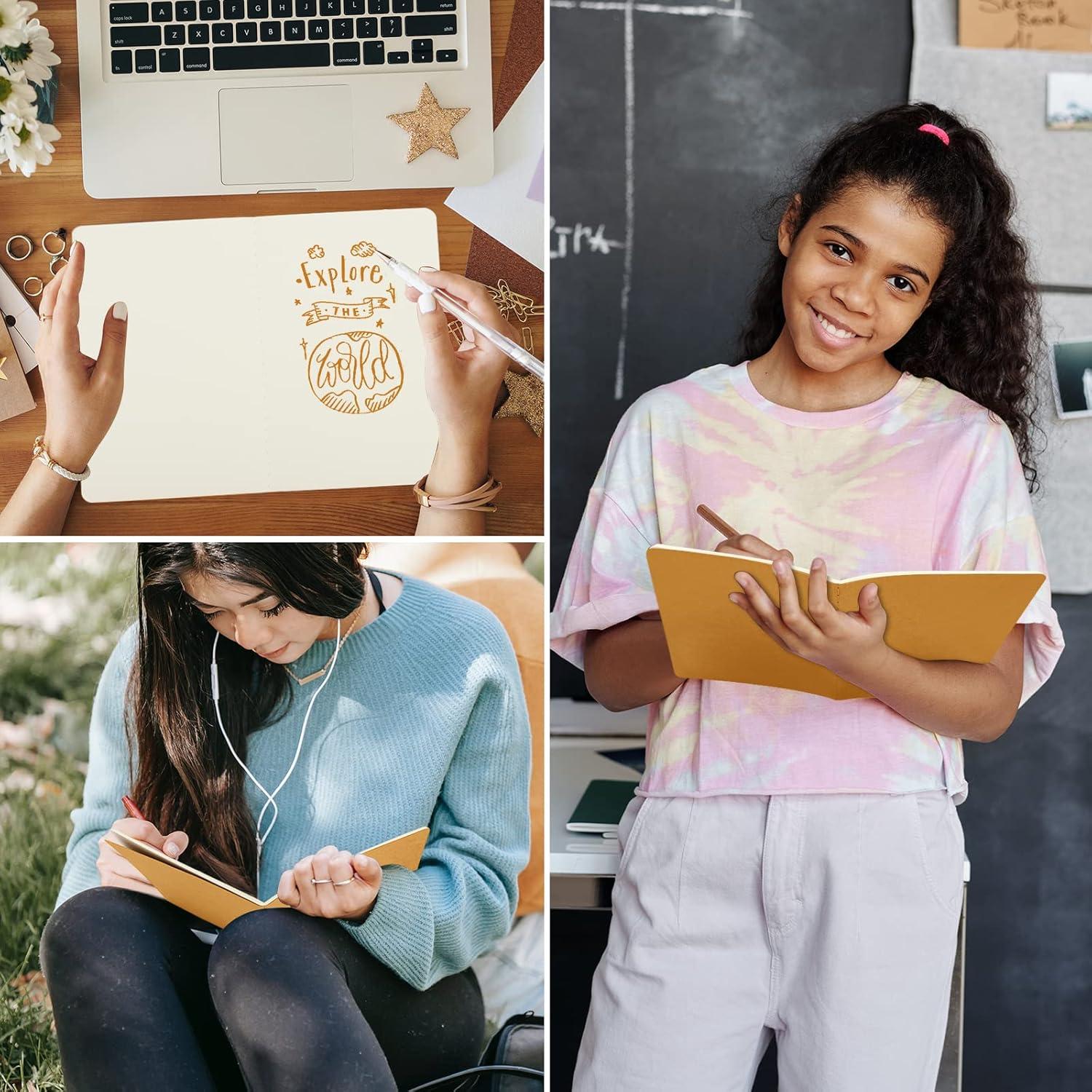 Cuadernos en Blanco EUSOAR A5 Kraft 12pcs 60 Páginas