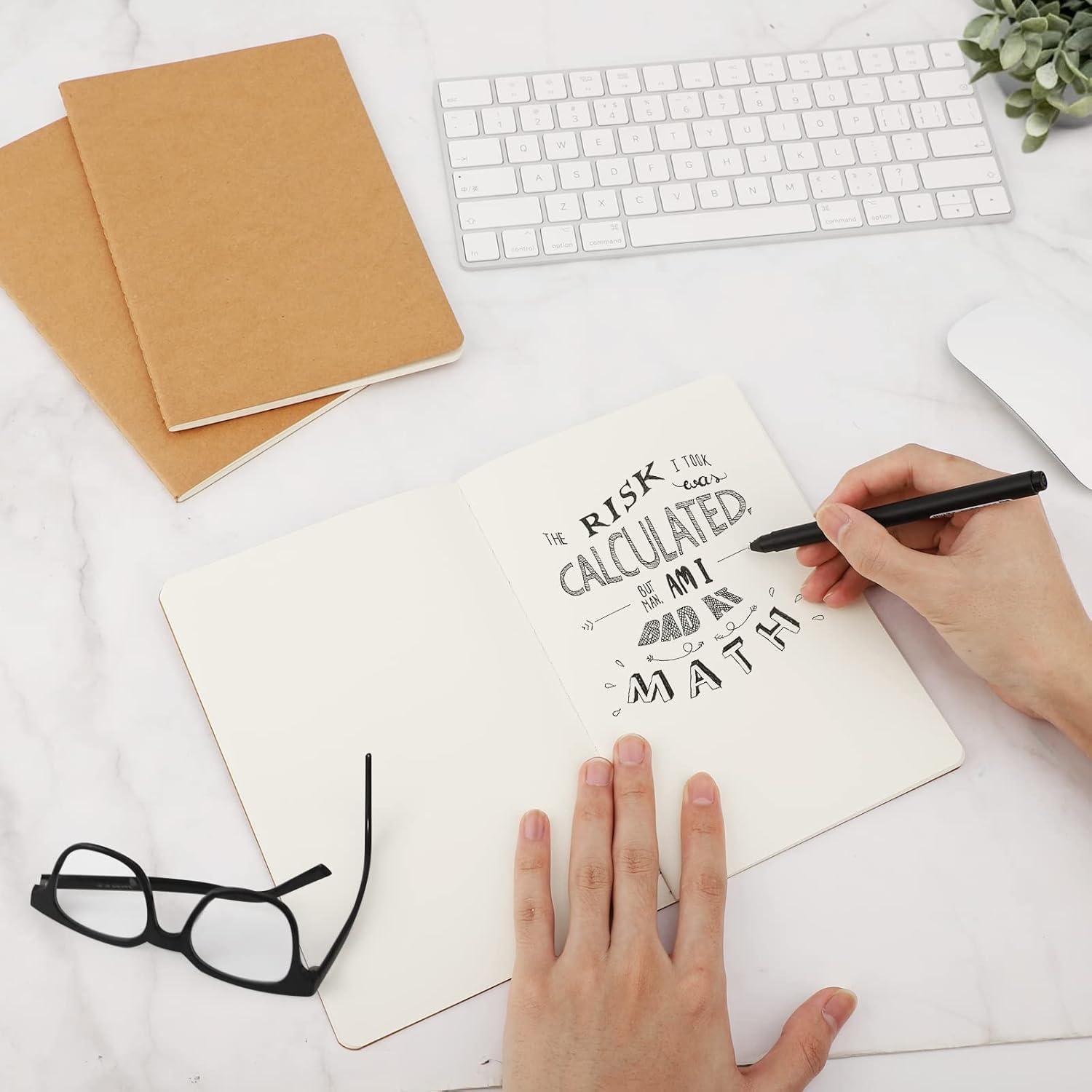 Cuadernos en Blanco EUSOAR A5 Kraft 12pcs 60 Páginas