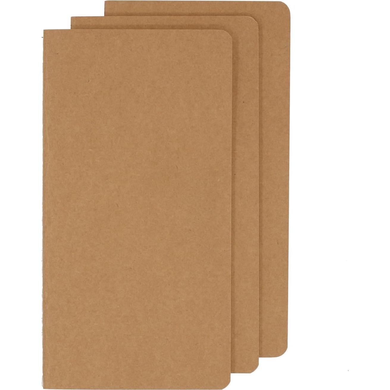 Juego de Cuadernos de Viaje TWONE - 3 Piezas Rayadas 10.9x20.8 cm