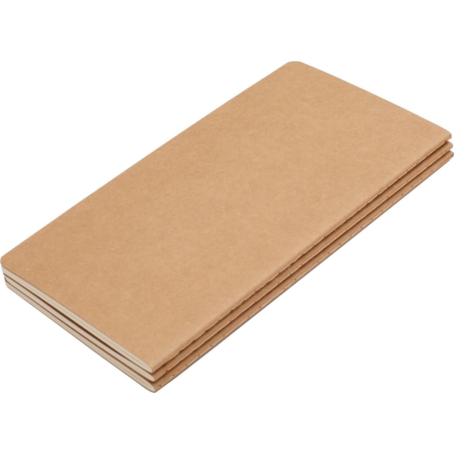 Juego de Cuadernos de Viaje TWONE - 3 Piezas Rayadas 10.9x20.8 cm