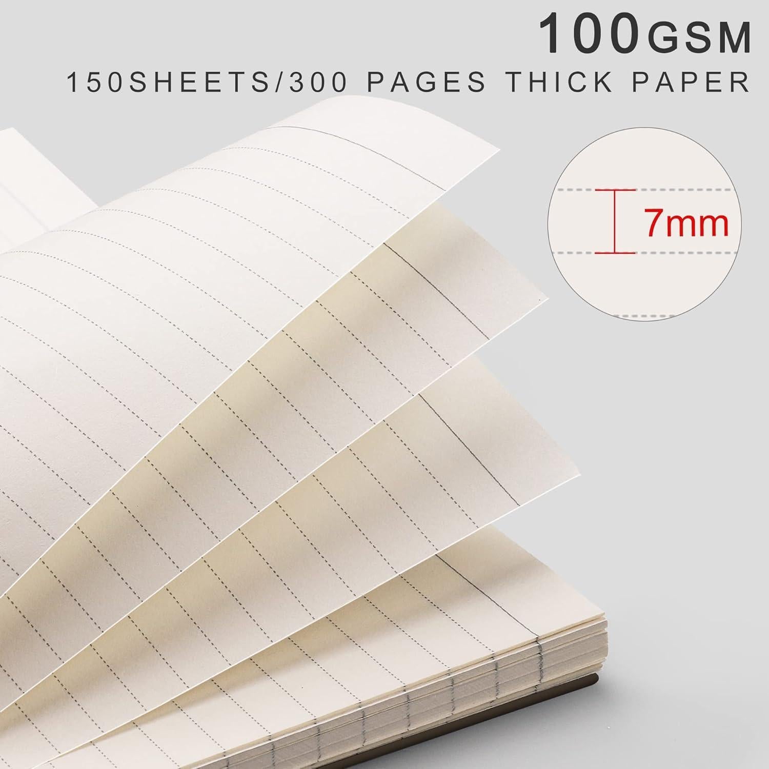 Cuaderno Espiral A4 EMSHOI 150 Hojas Papel Grueso 100gsm