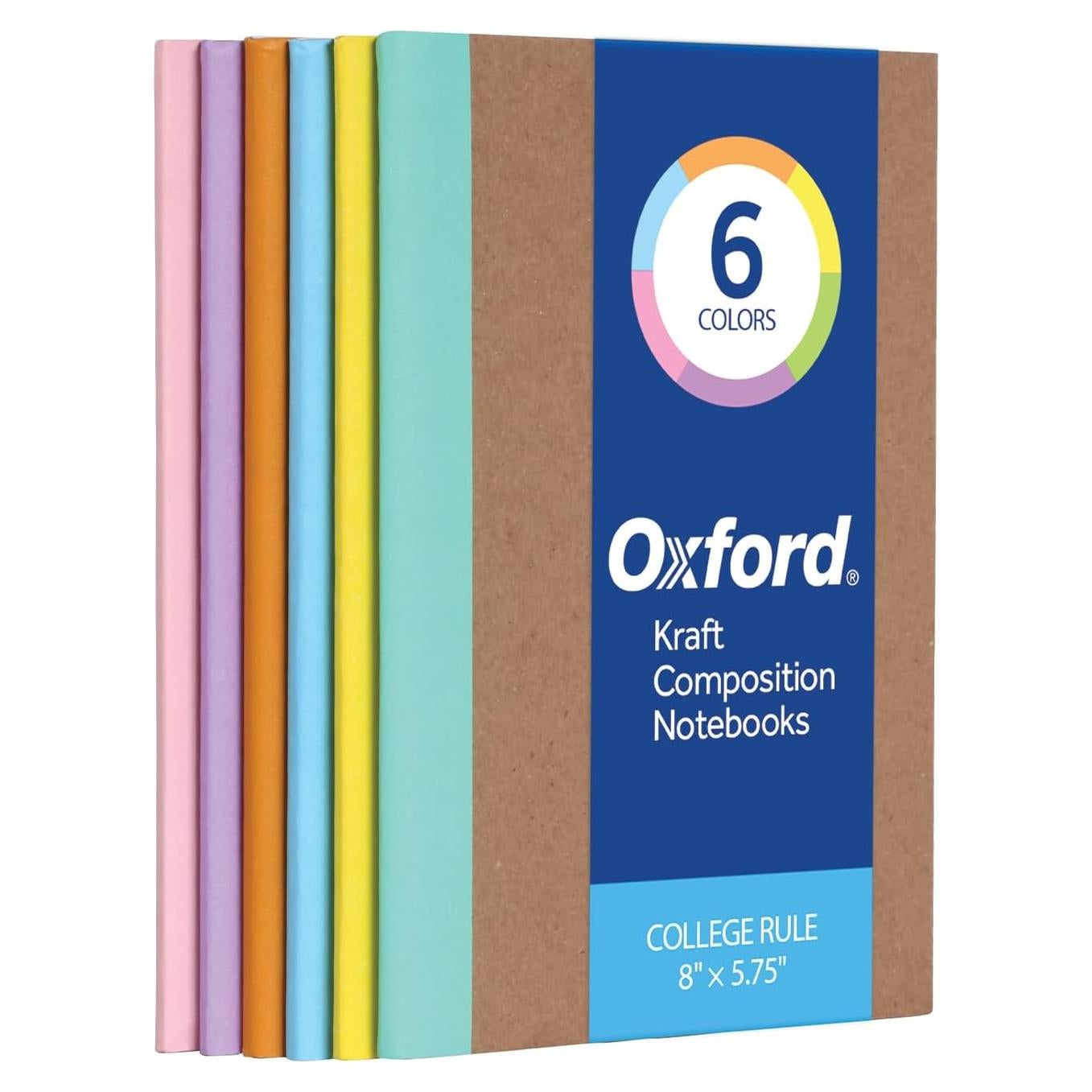 Cuadernos de Composición Oxford 6 Paquetes 60 Hojas Kraft